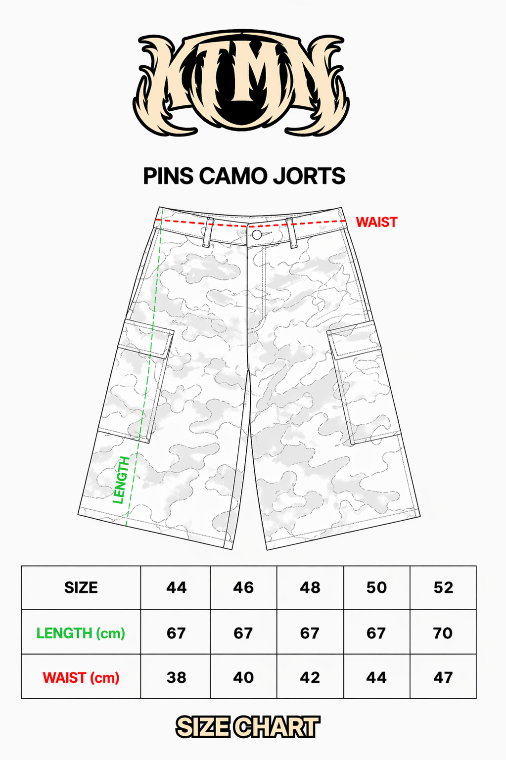 PINS CAMO JORTS