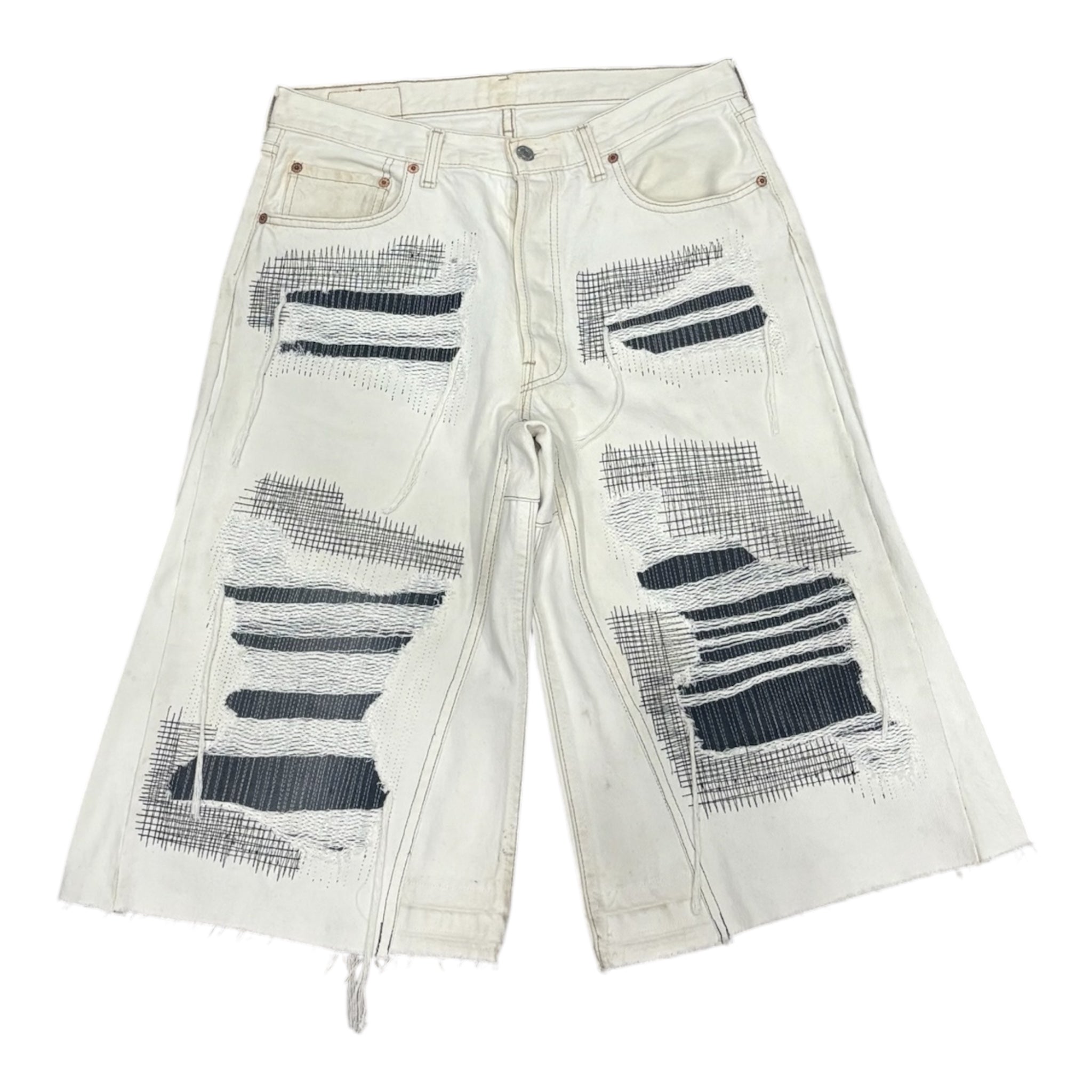 DISTRESSED JORTS 48IT