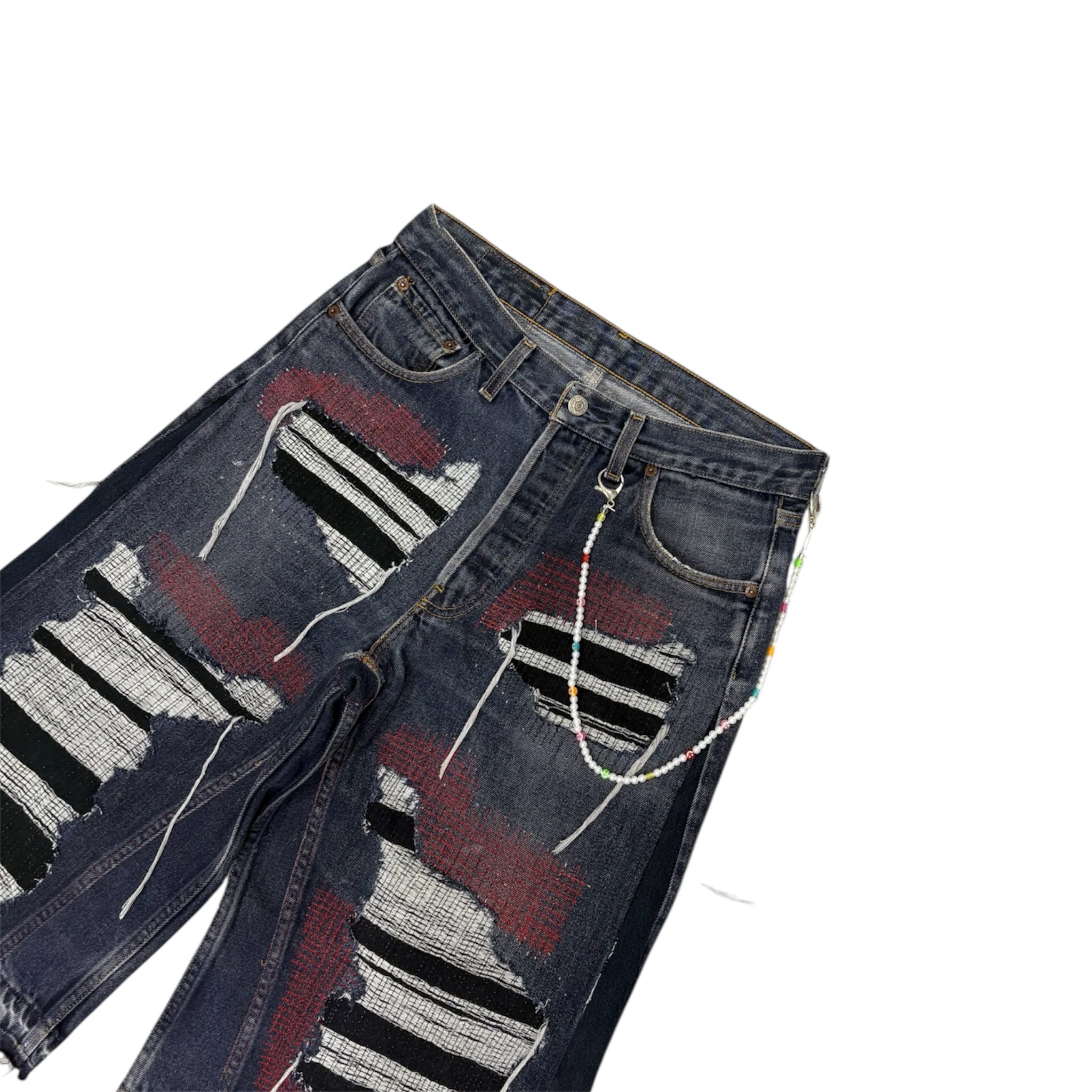 DISTRESSED JORTS 46IT