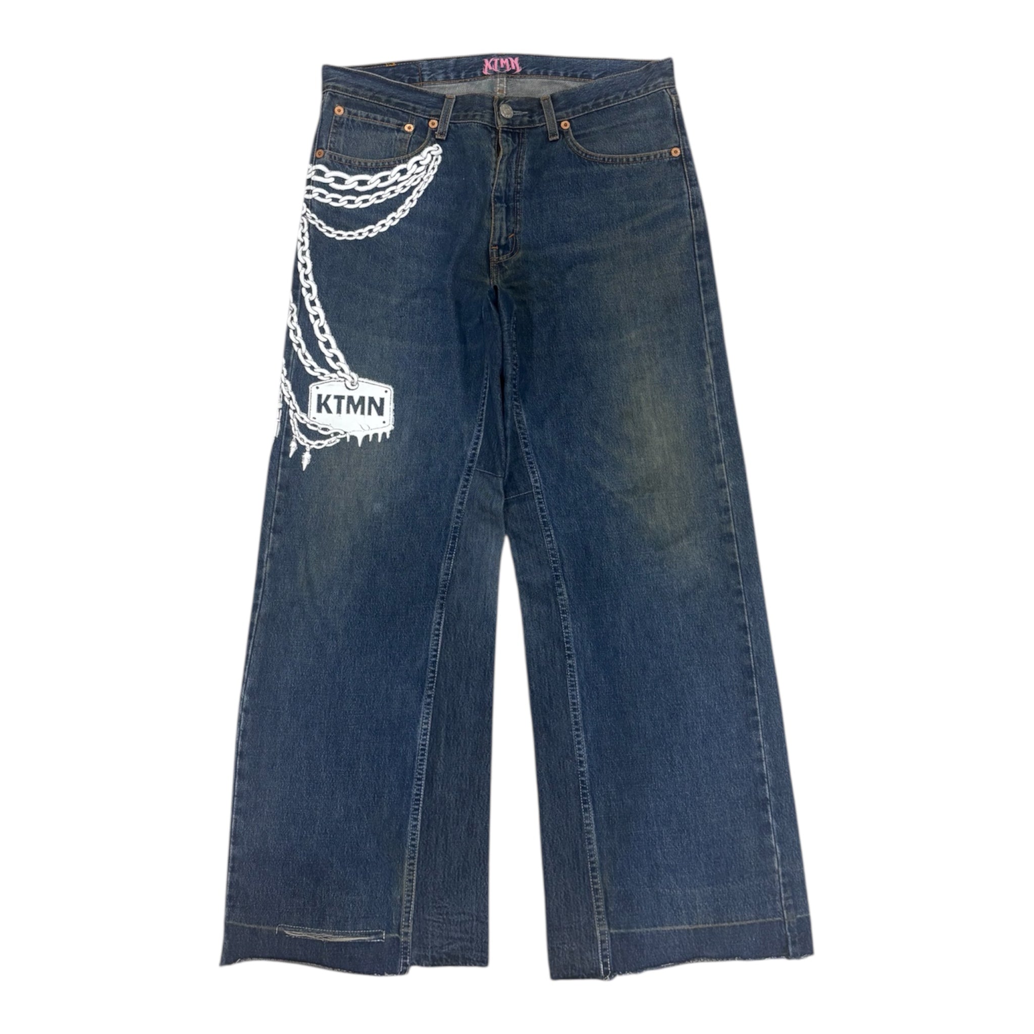 KEYCHAIN DENIM WHITE (48IT)