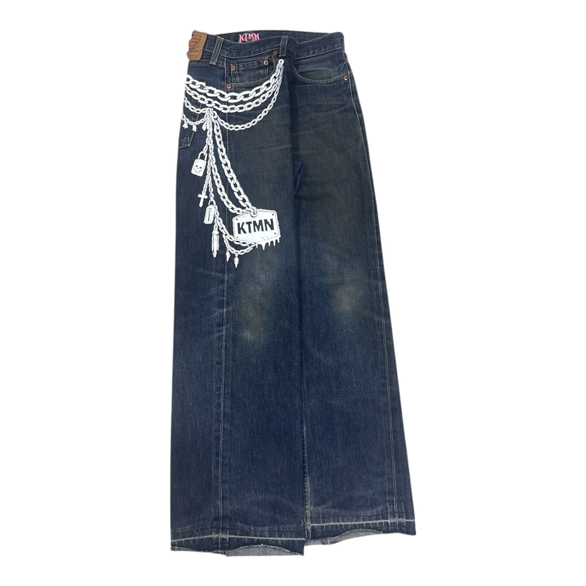 KEYCHAIN DENIM WHITE (46IT)