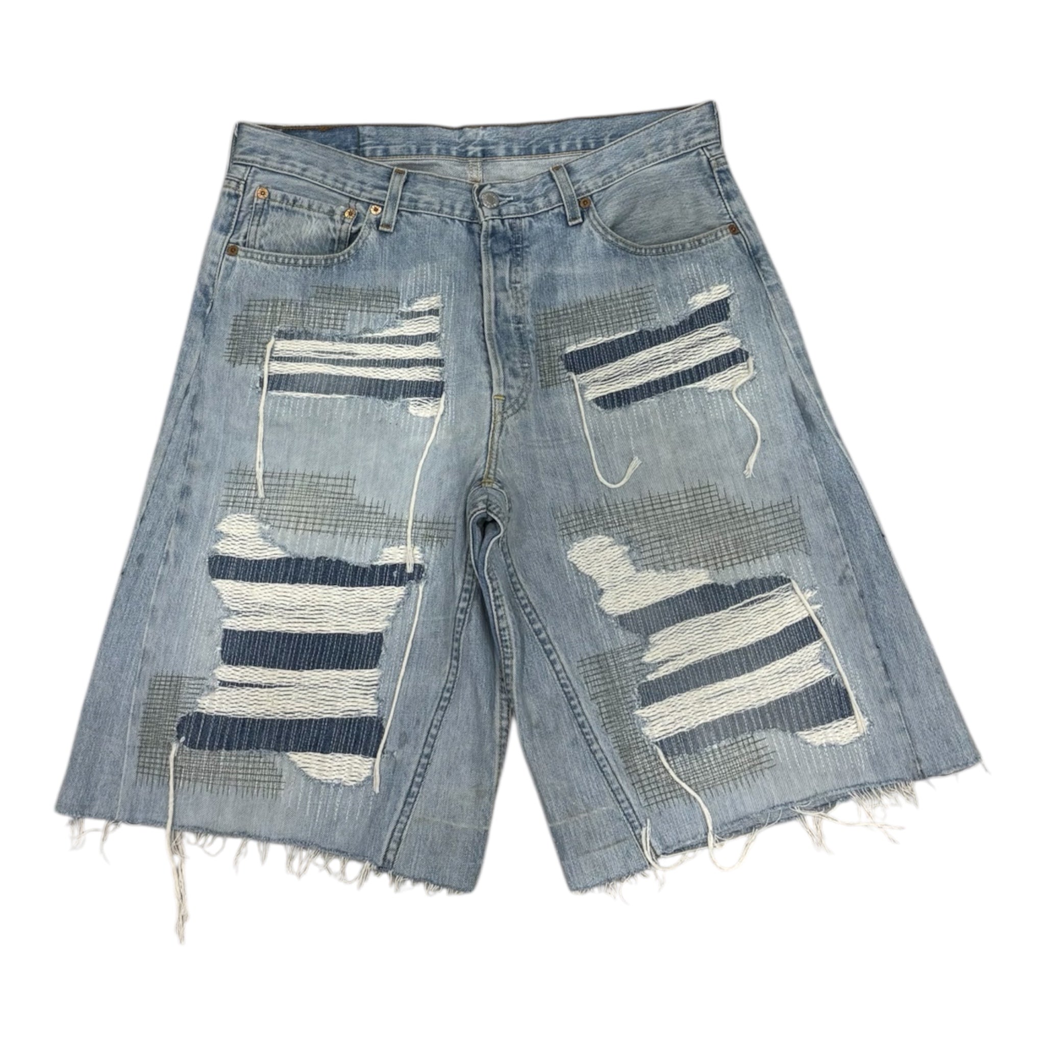 DISTRESSED JORTS 48IT