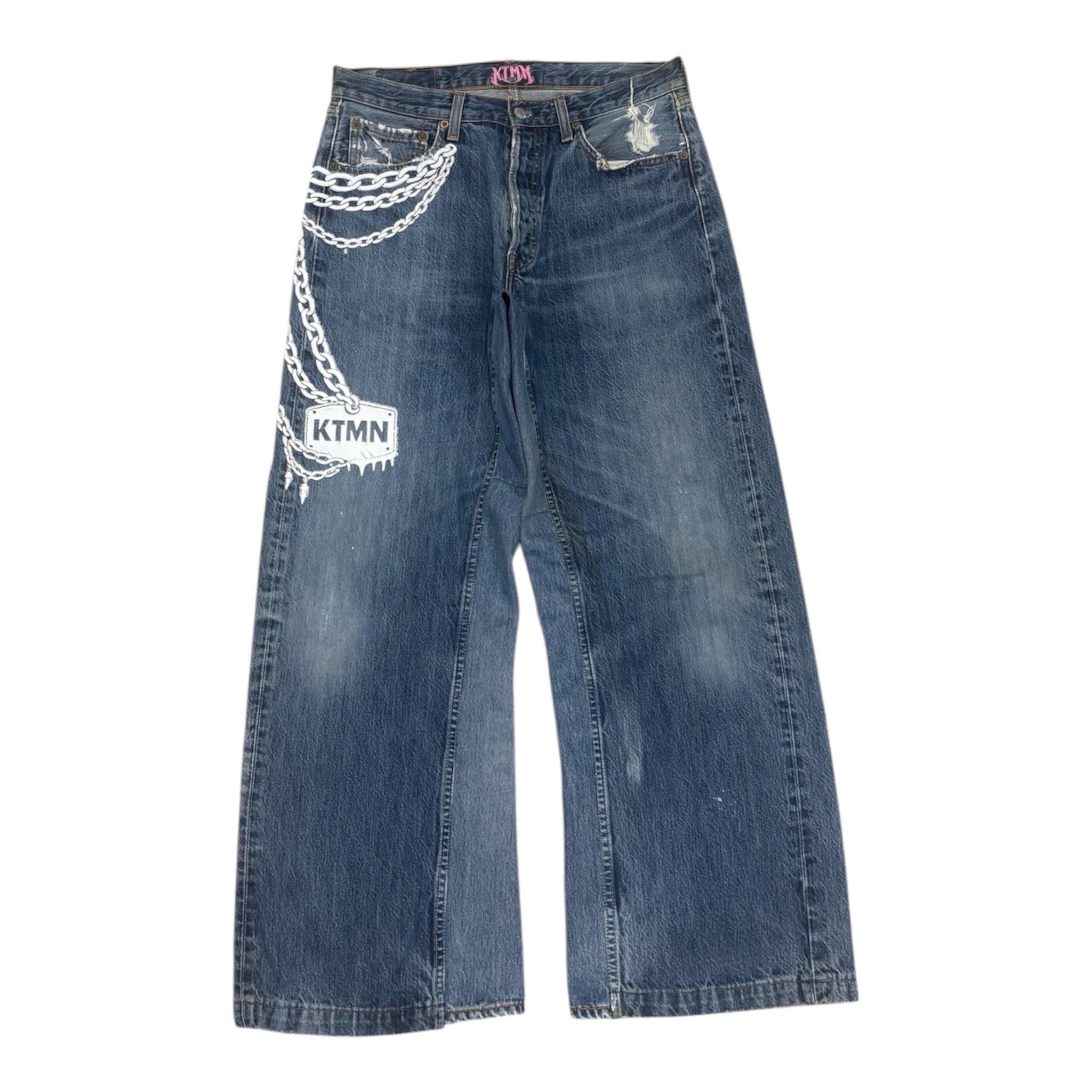 KEYCHAIN DENIM WHITE (46IT)