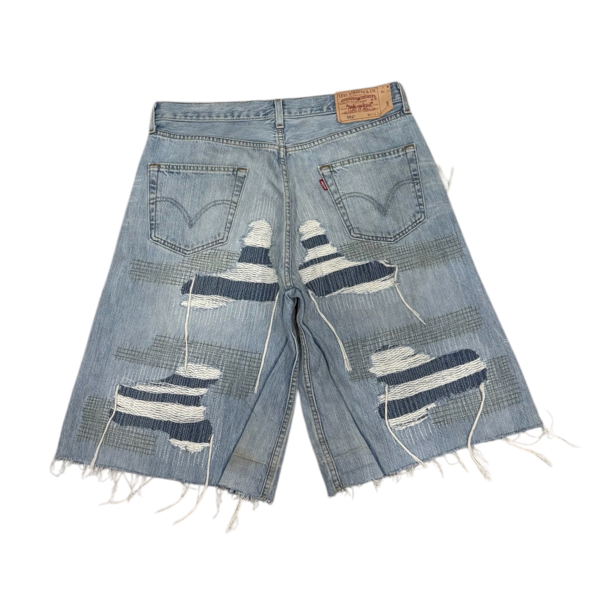 DISTRESSED JORTS 48IT
