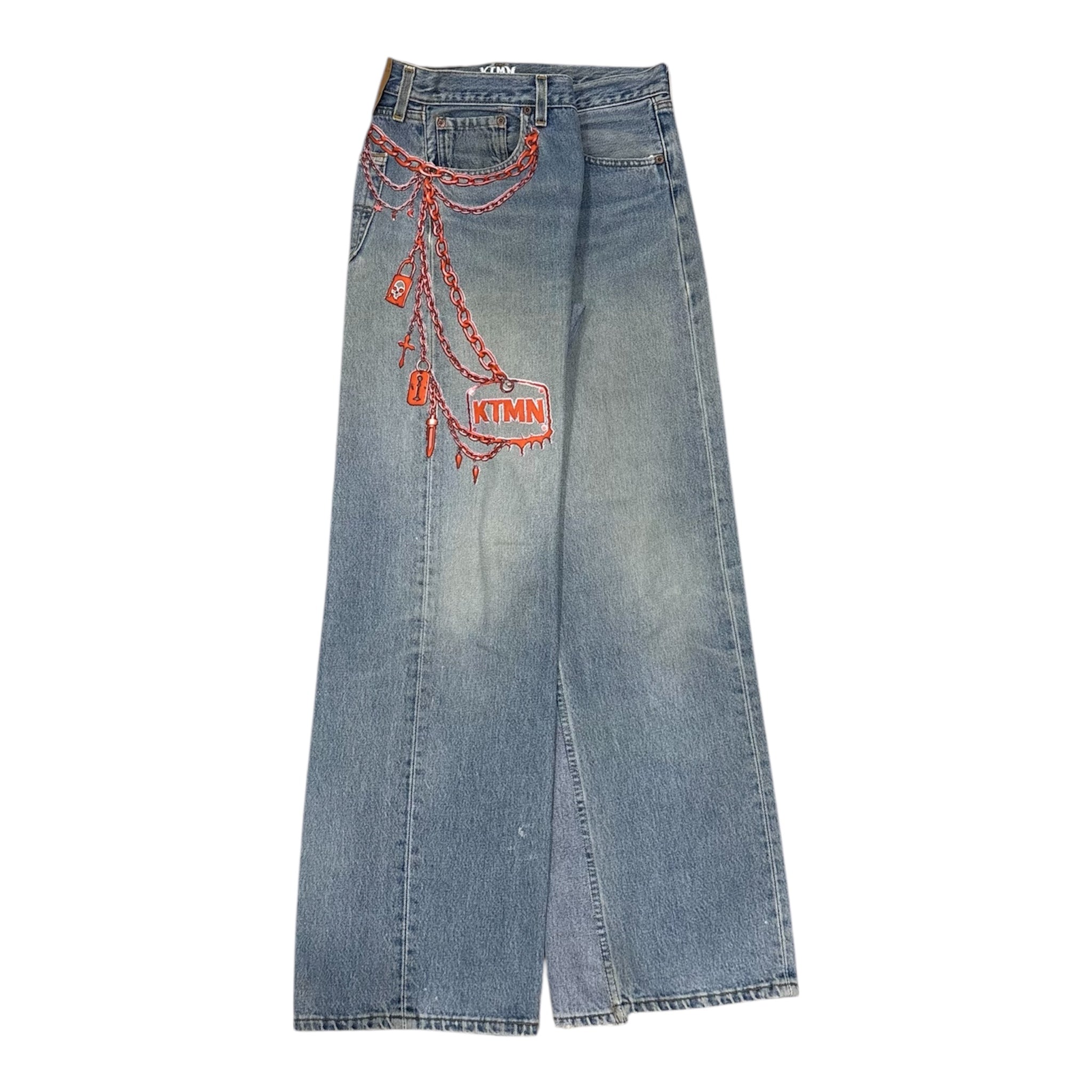 KEYCHAIN DENIM RED (48IT)