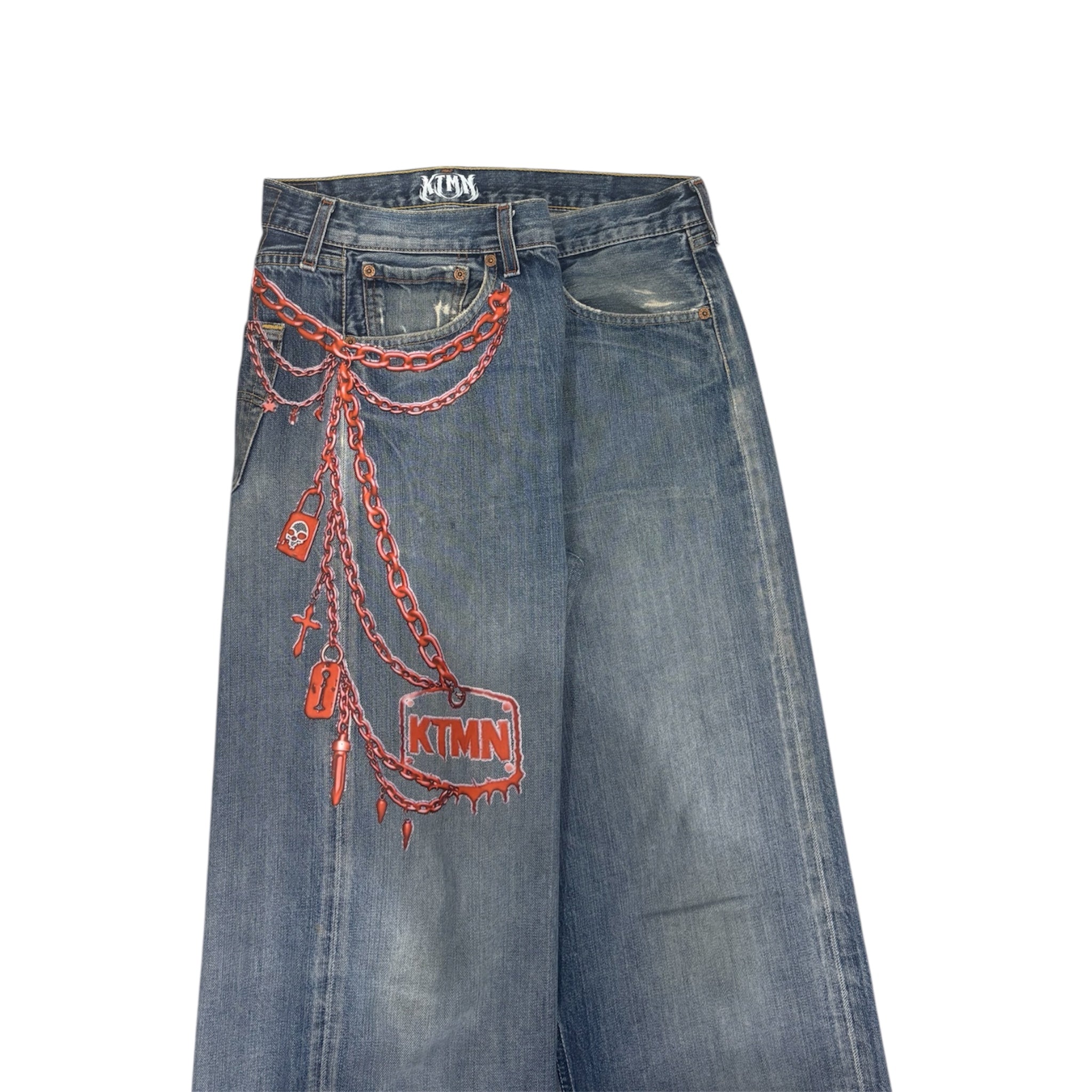 KEYCHAIN DENIM RED (50IT)