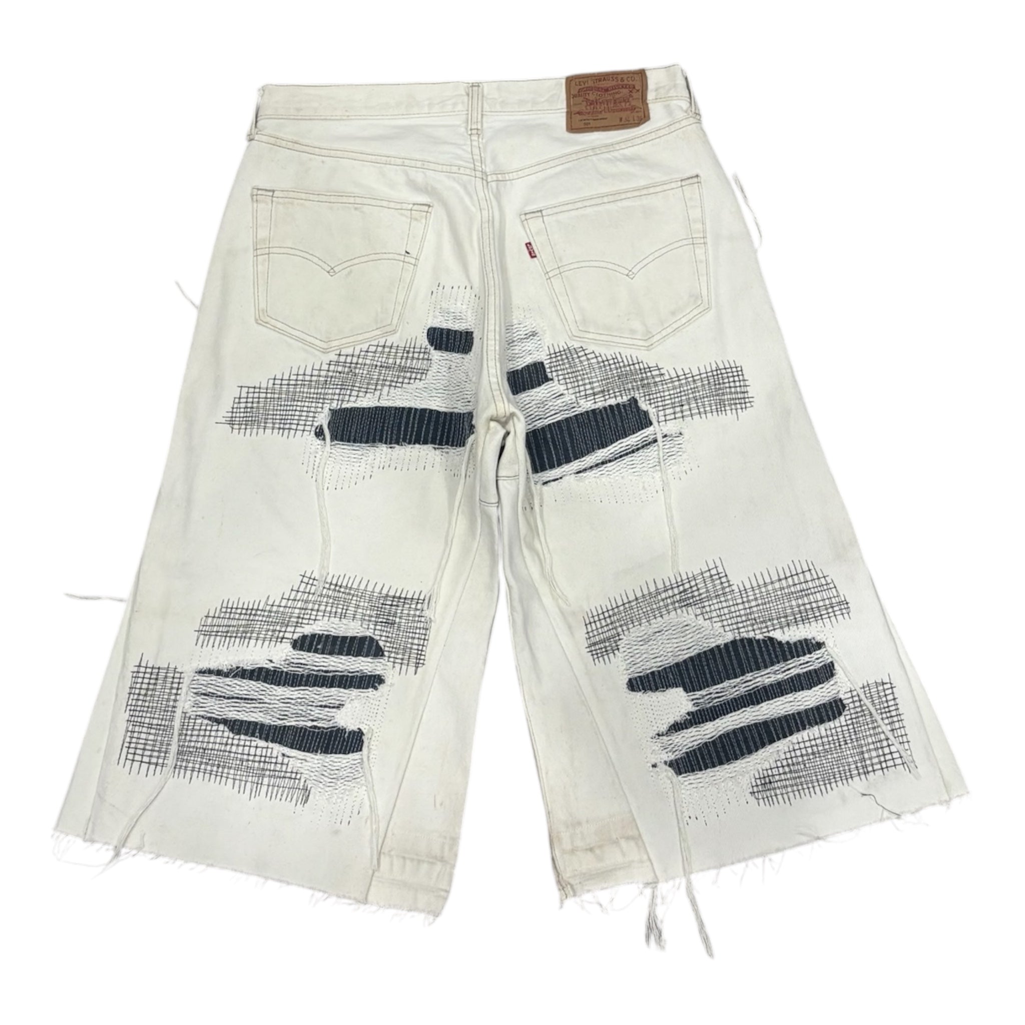 DISTRESSED JORTS 48IT