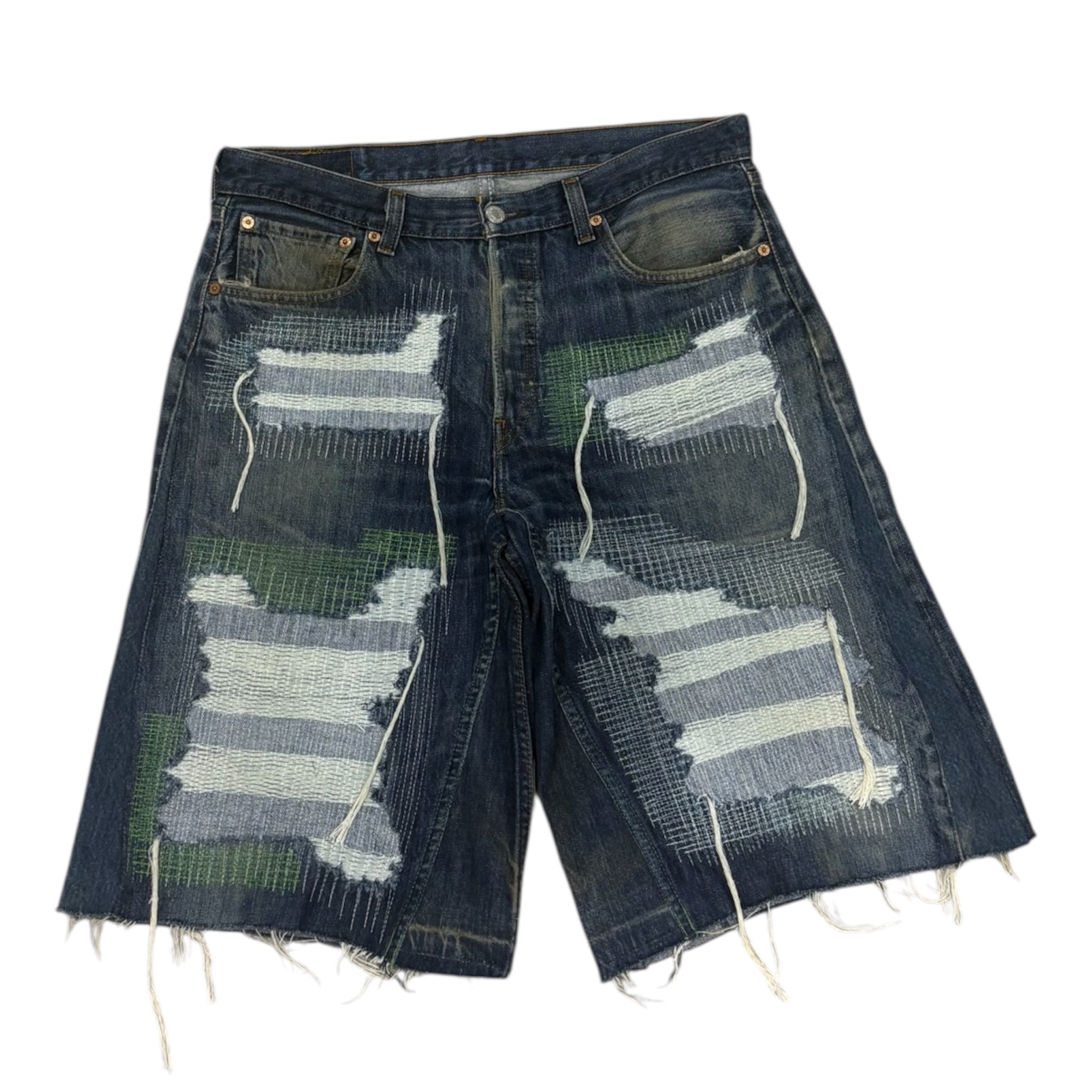DISTRESSED JORTS 50IT