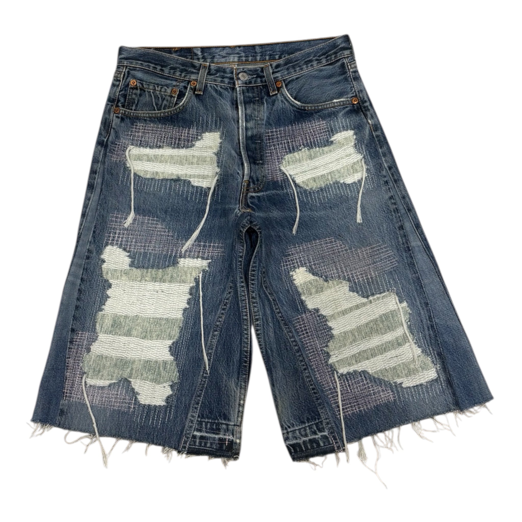 DISTRESSED JORTS 46IT