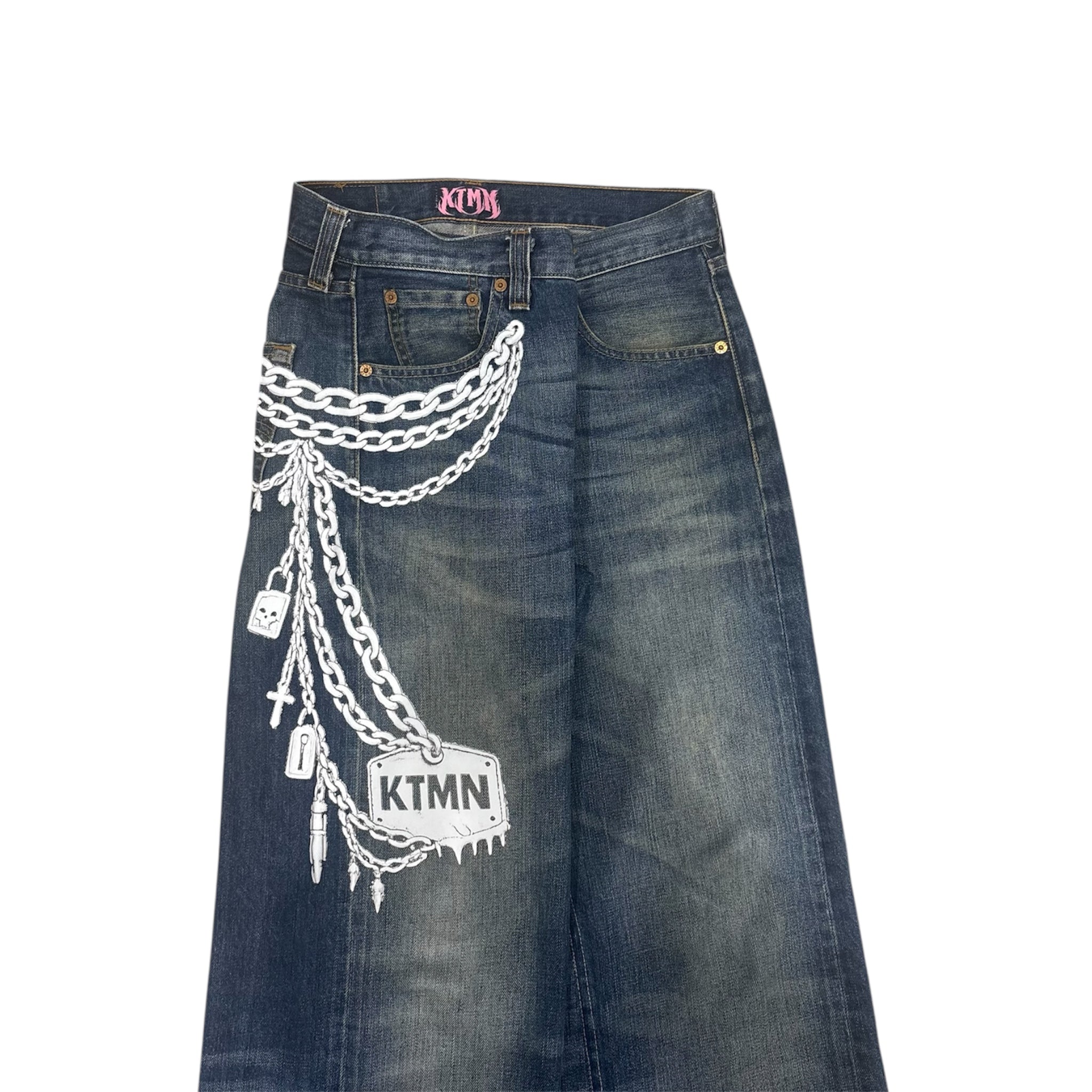 KEYCHAIN DENIM WHITE (46IT)