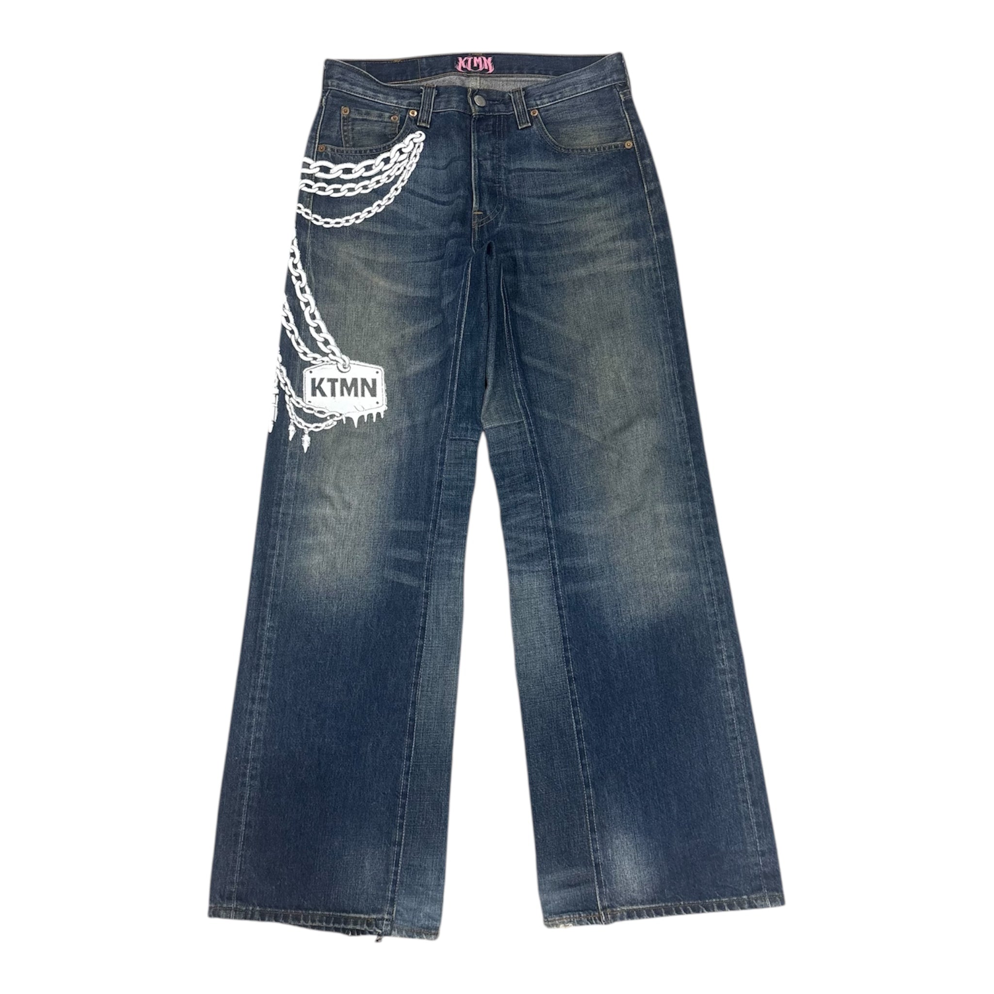 KEYCHAIN DENIM WHITE (44IT)