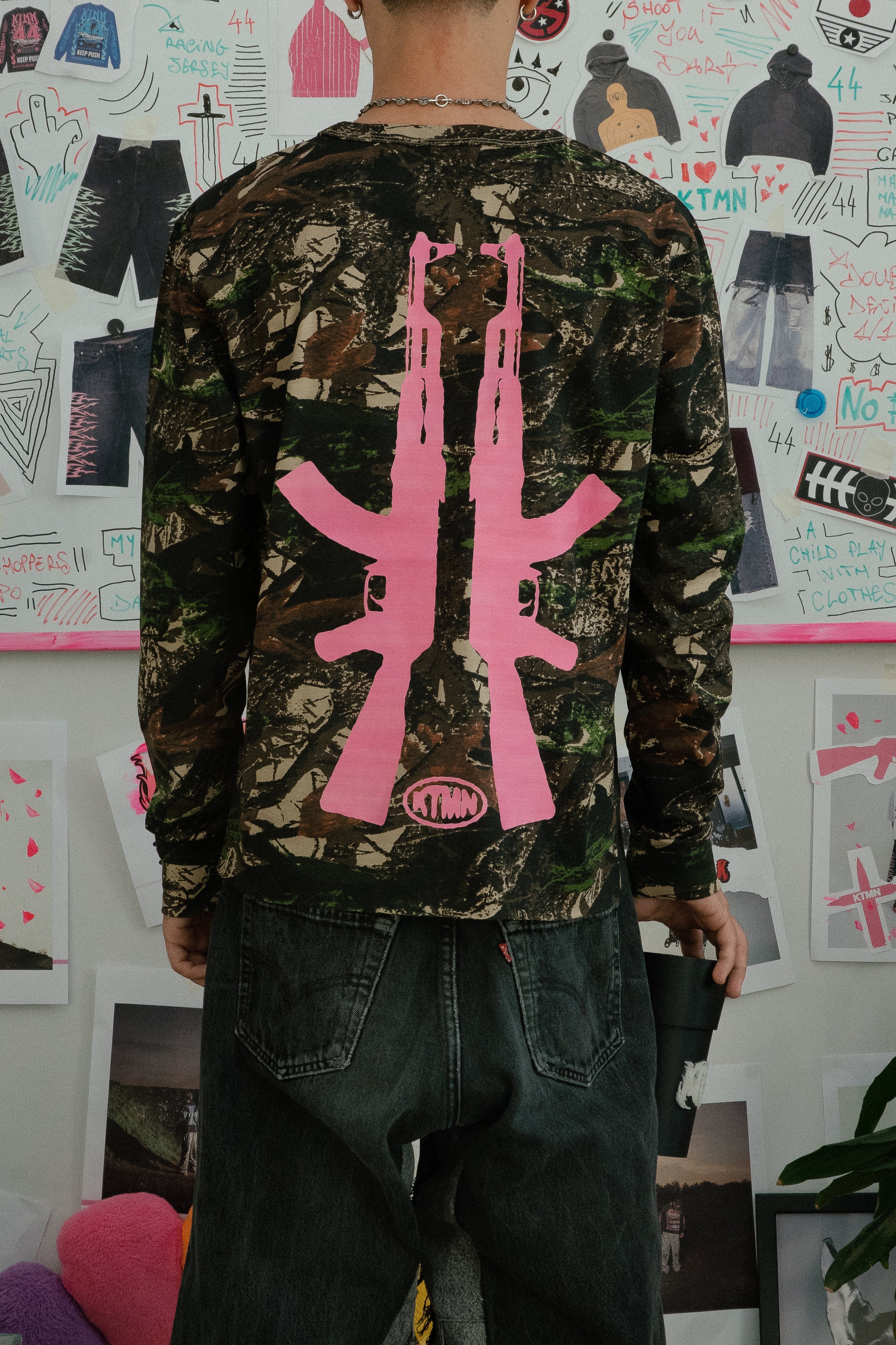 A-KTMN CAMO LONGSLEEVE PINK