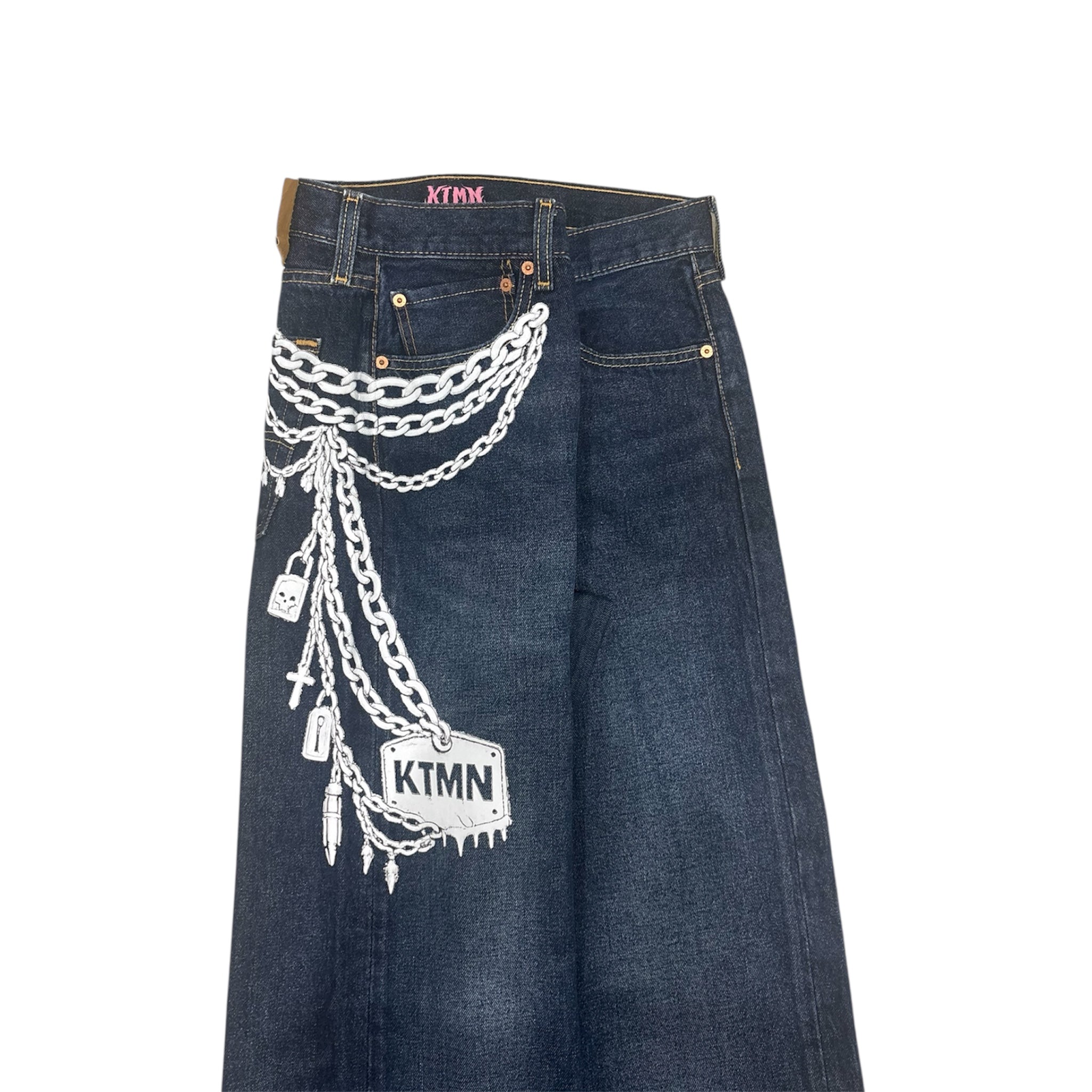 KEYCHAIN DENIM WHITE (46IT)