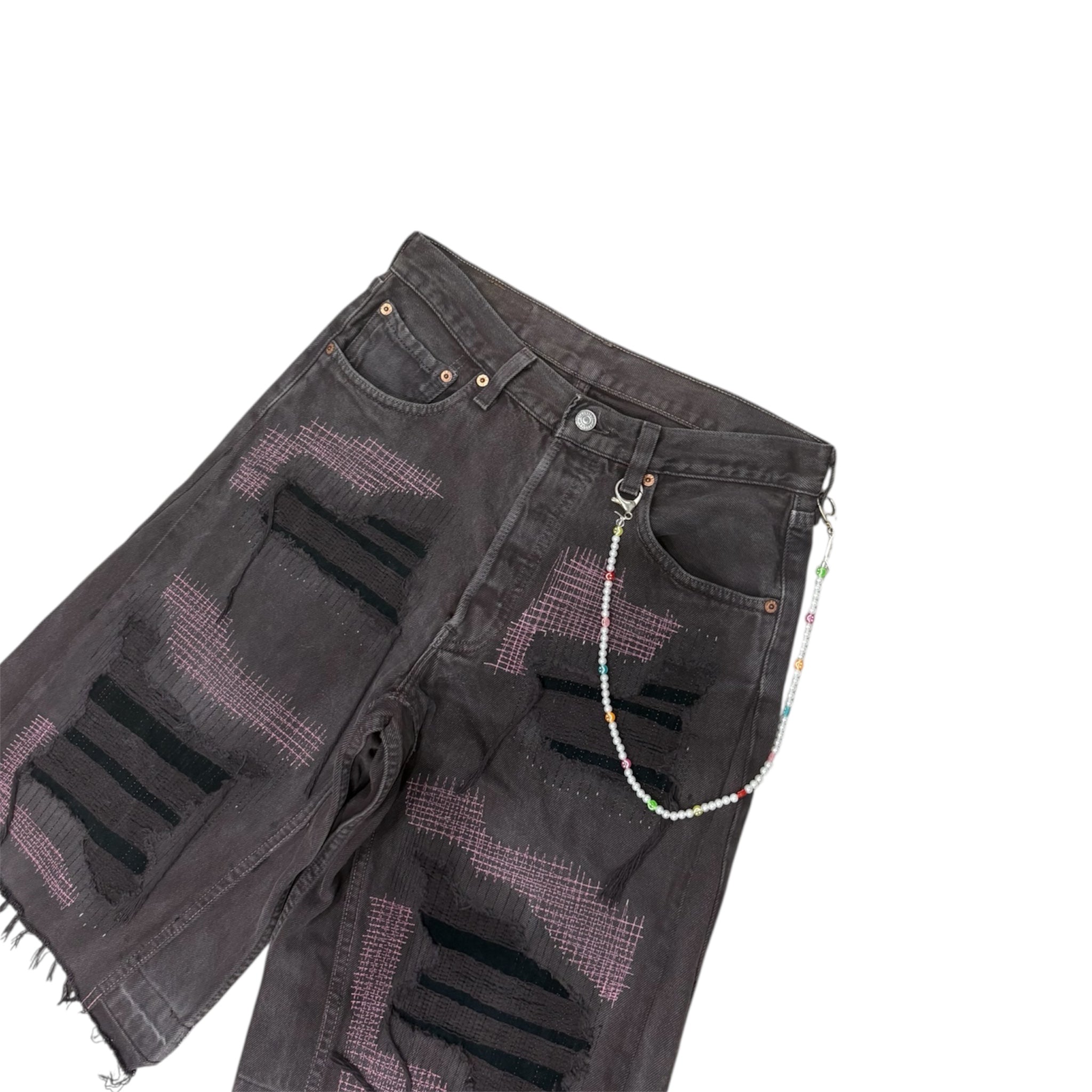 DISTRESSED JORTS 44IT