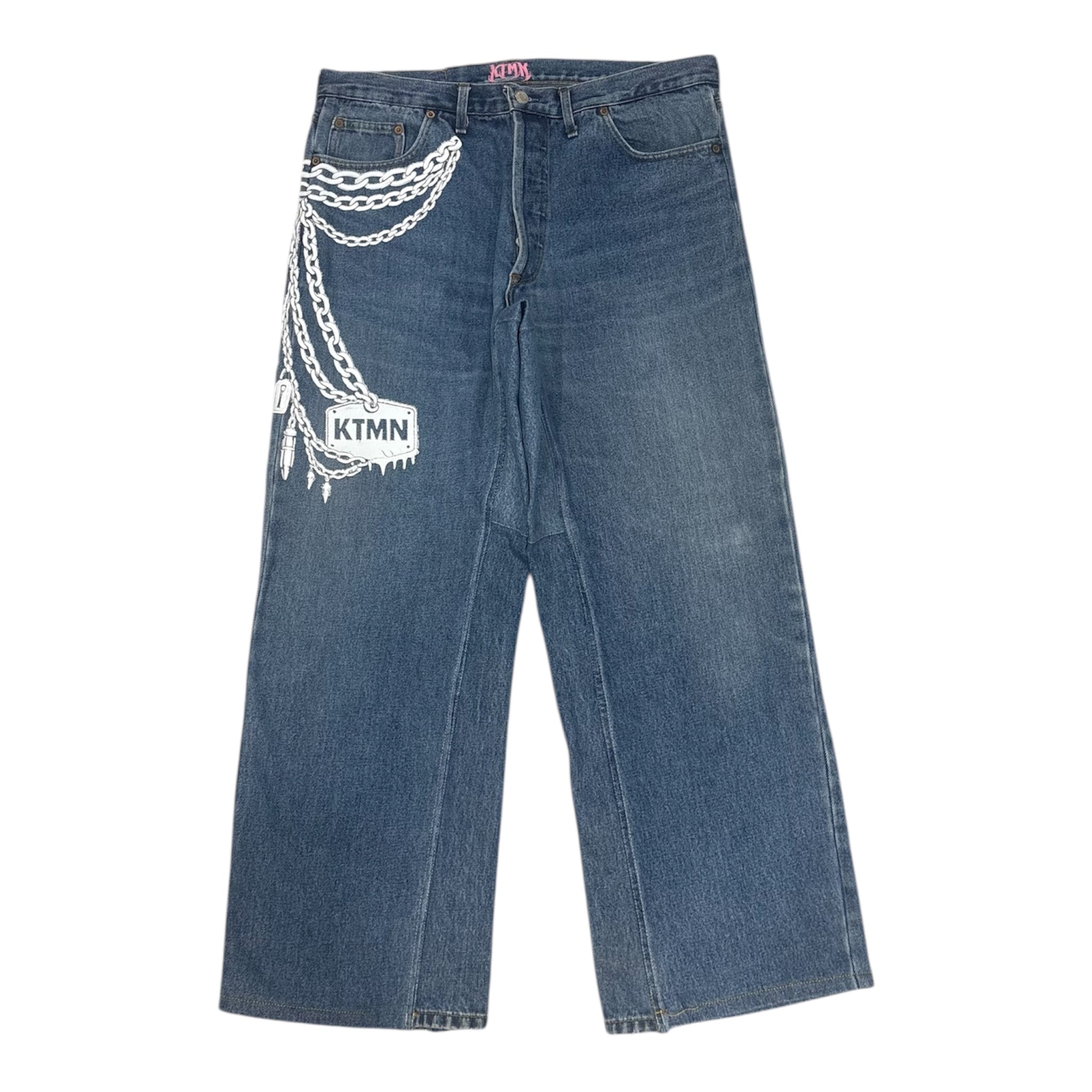 KEYCHAIN DENIM WHITE (50IT)