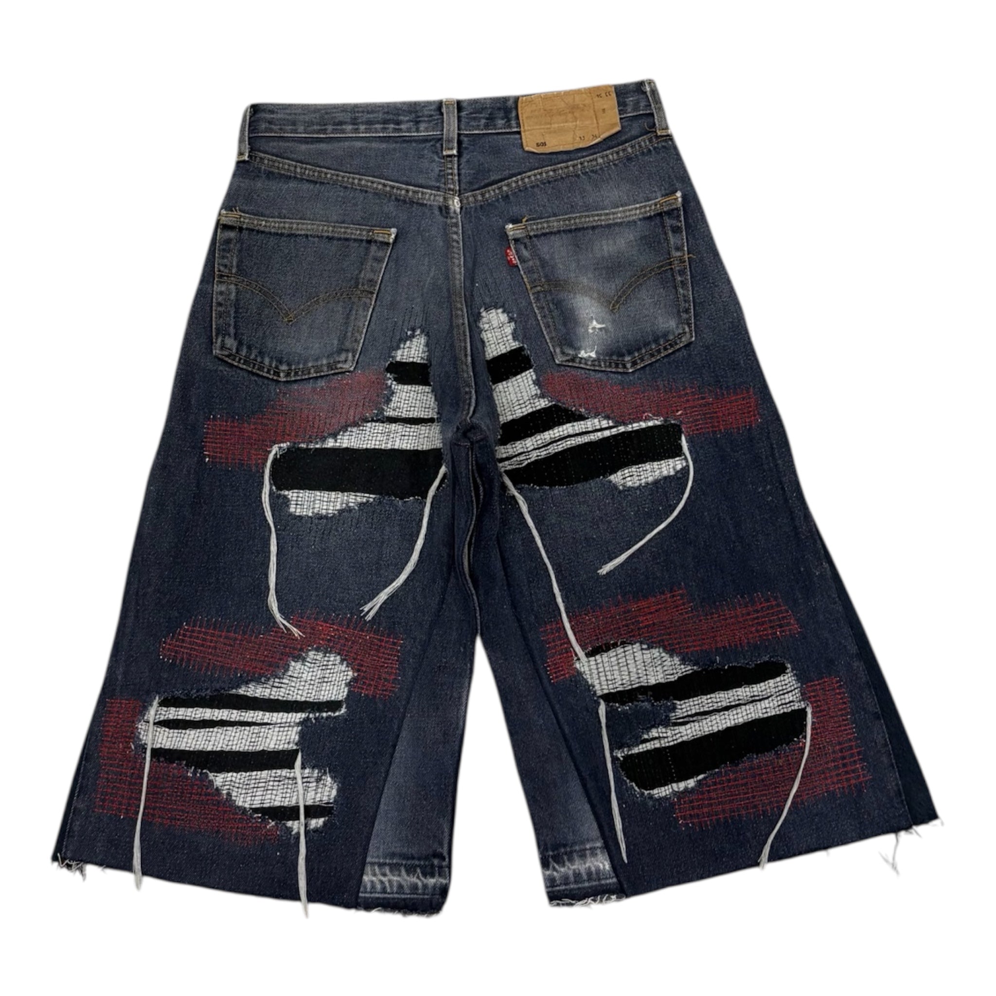 DISTRESSED JORTS 46IT