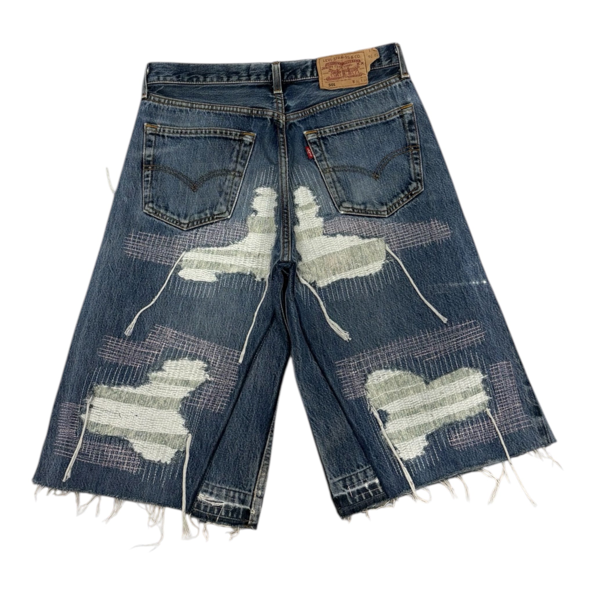 DISTRESSED JORTS 46IT