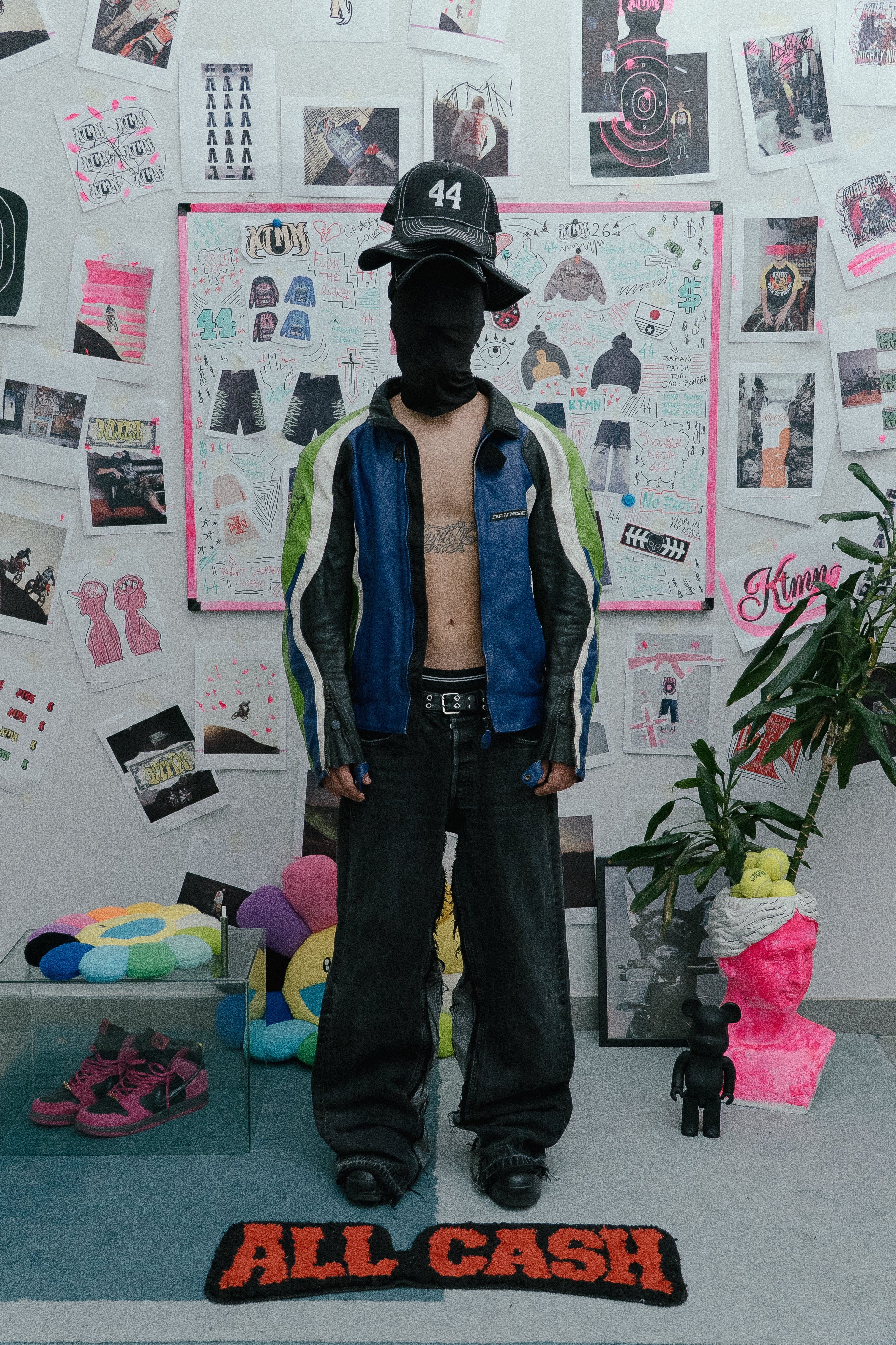 44 DENIM TRUCKER HAT