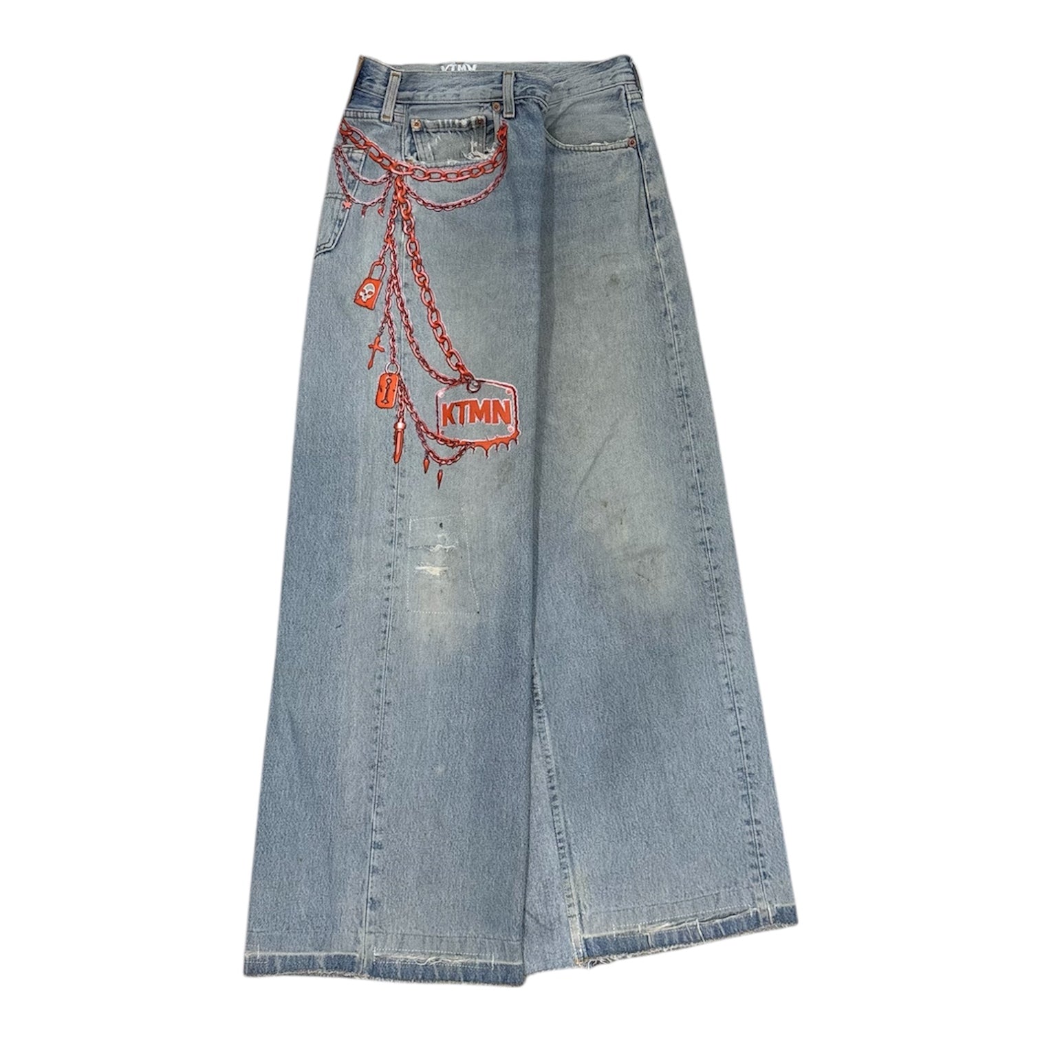 KEYCHAIN DENIM RED (50IT)