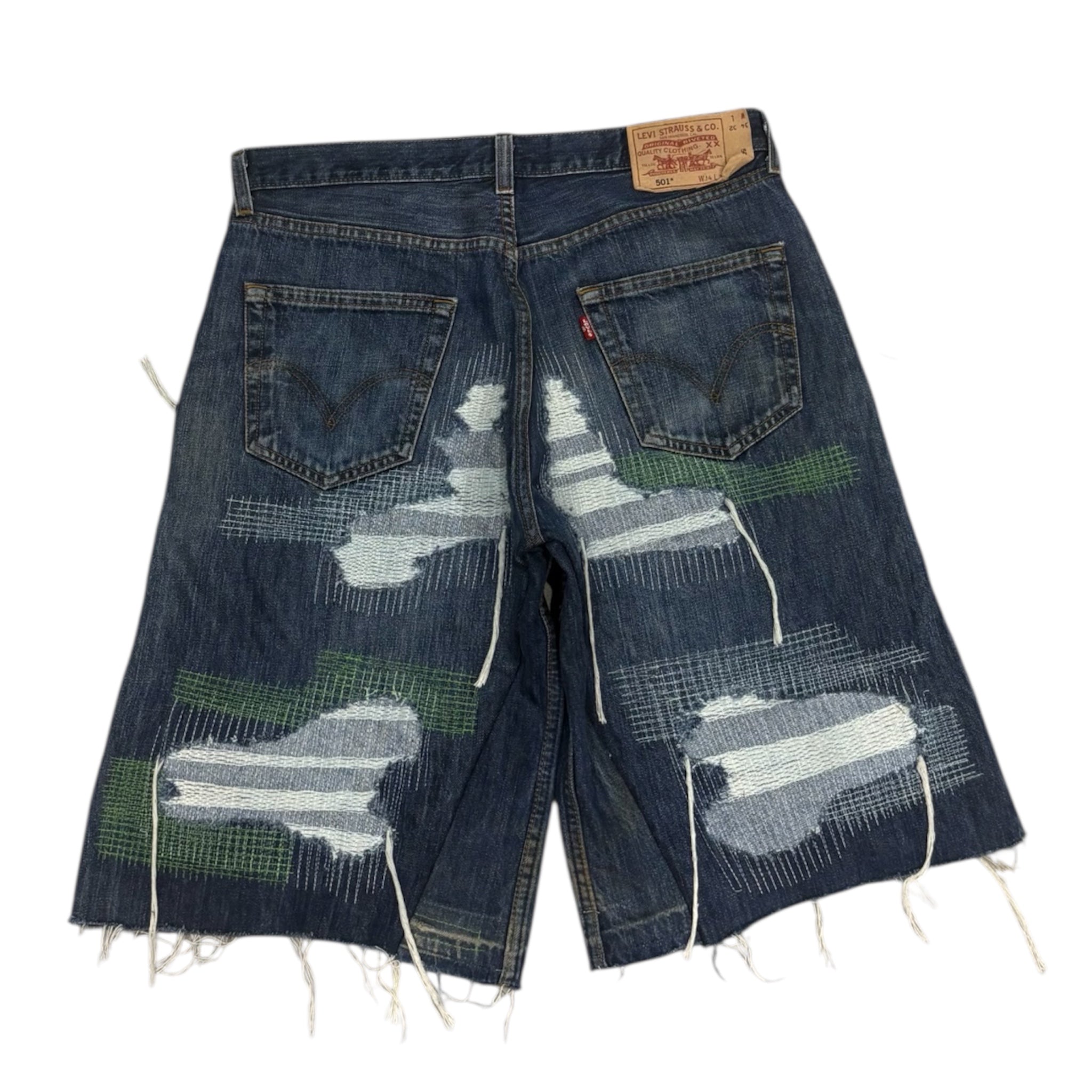 DISTRESSED JORTS 50IT