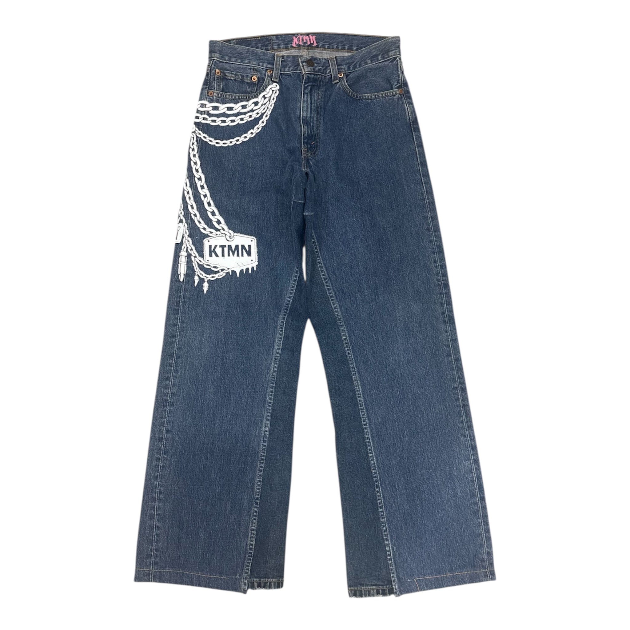 KEYCHAIN DENIM WHITE (44IT)