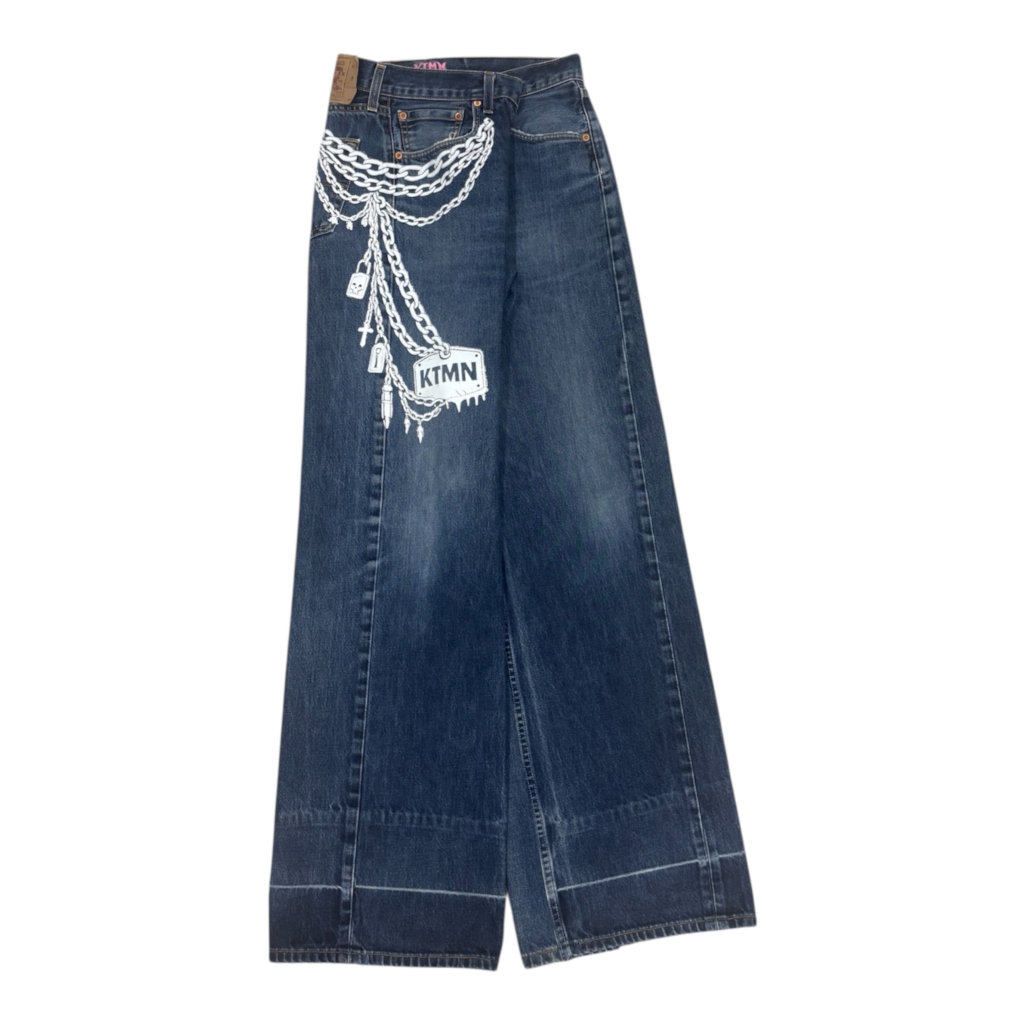 KEYCHAIN DENIM WHITE (48IT)