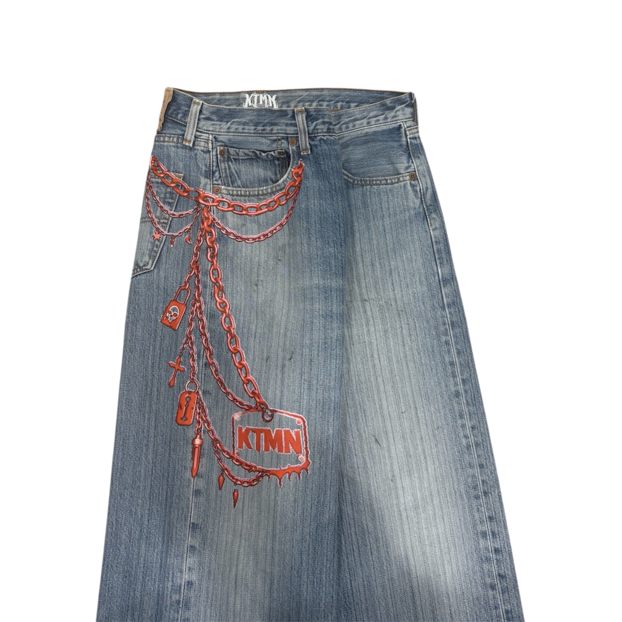 KEYCHAIN DENIM RED (48IT)