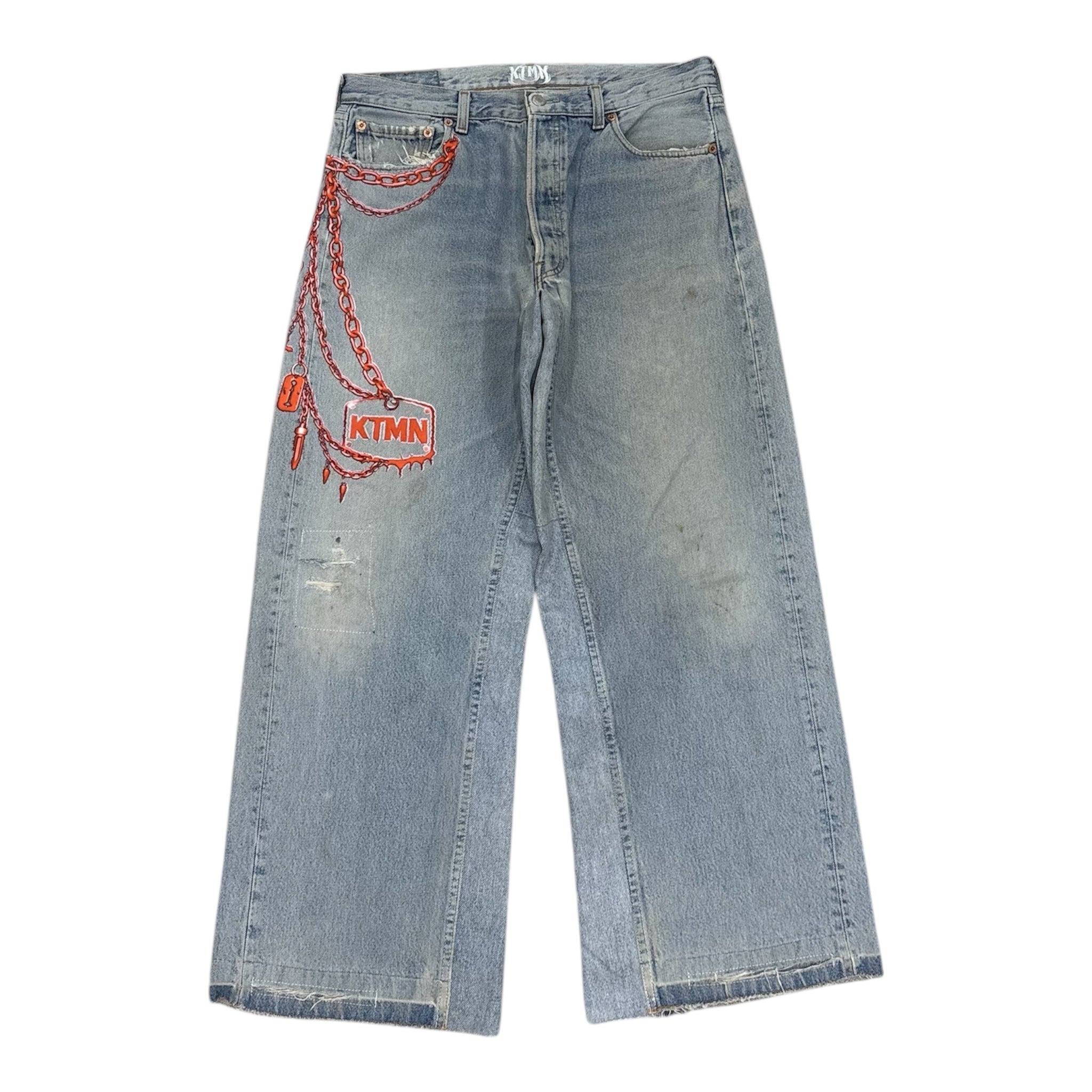 KEYCHAIN DENIM RED (50IT)