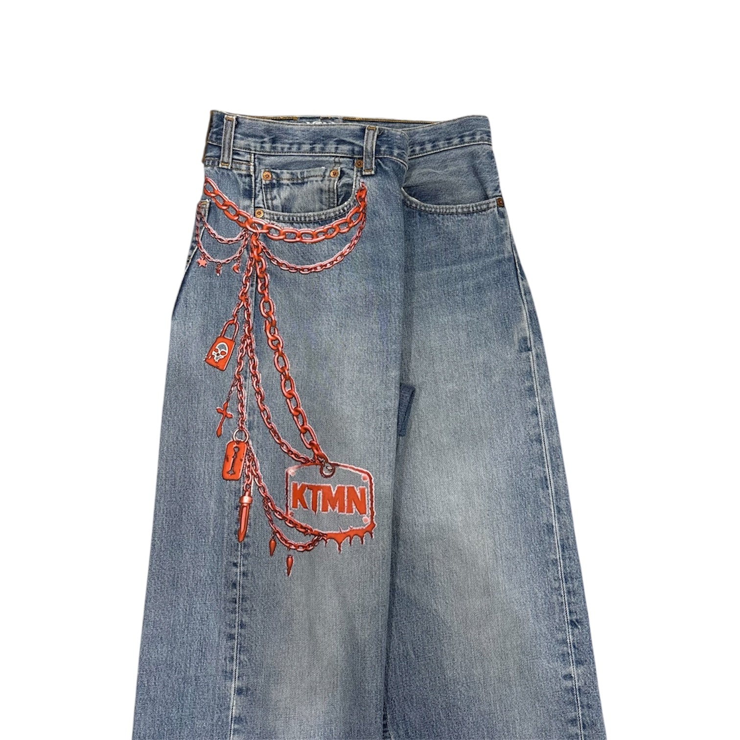 KEYCHAIN DENIM RED (48IT)