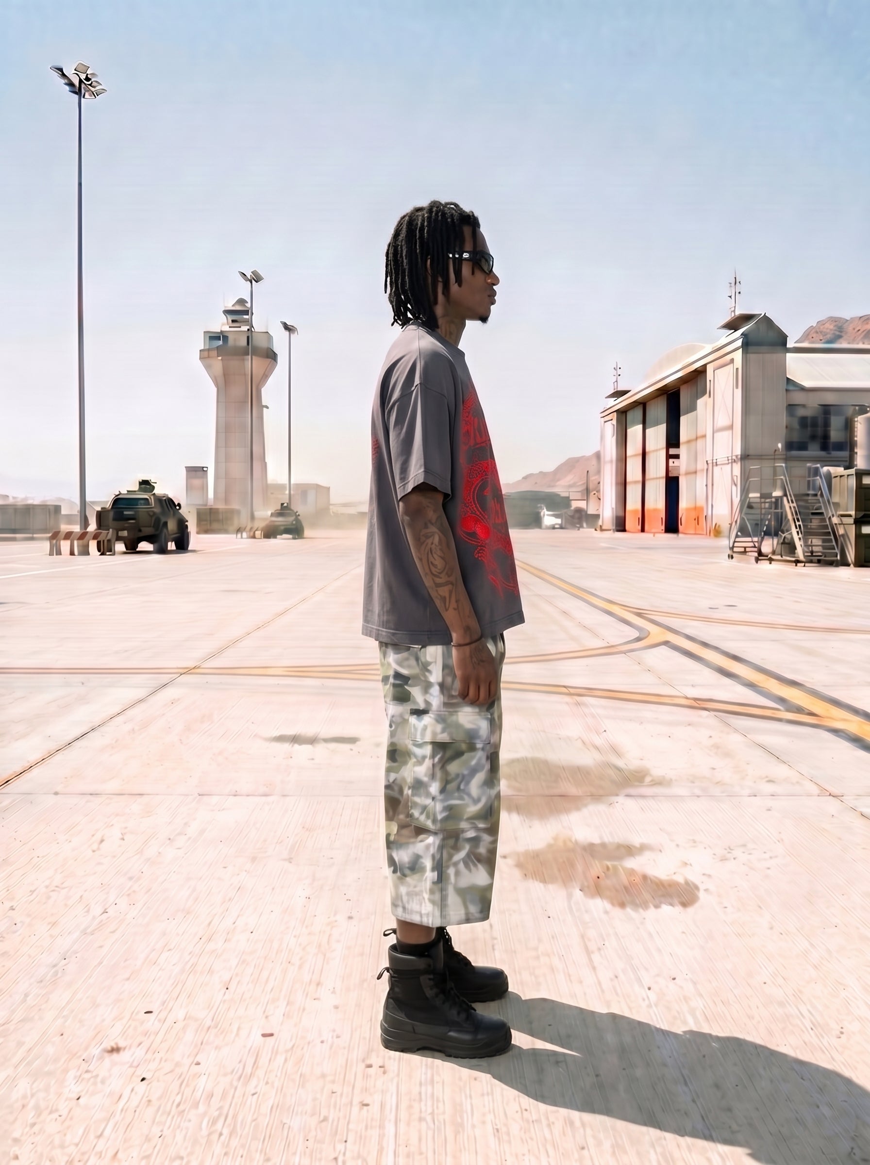 KNIFE TEE GREY