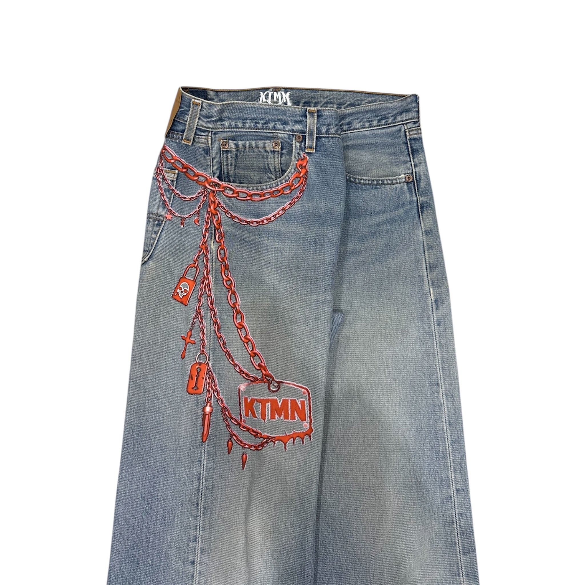 KEYCHAIN DENIM RED (48IT)