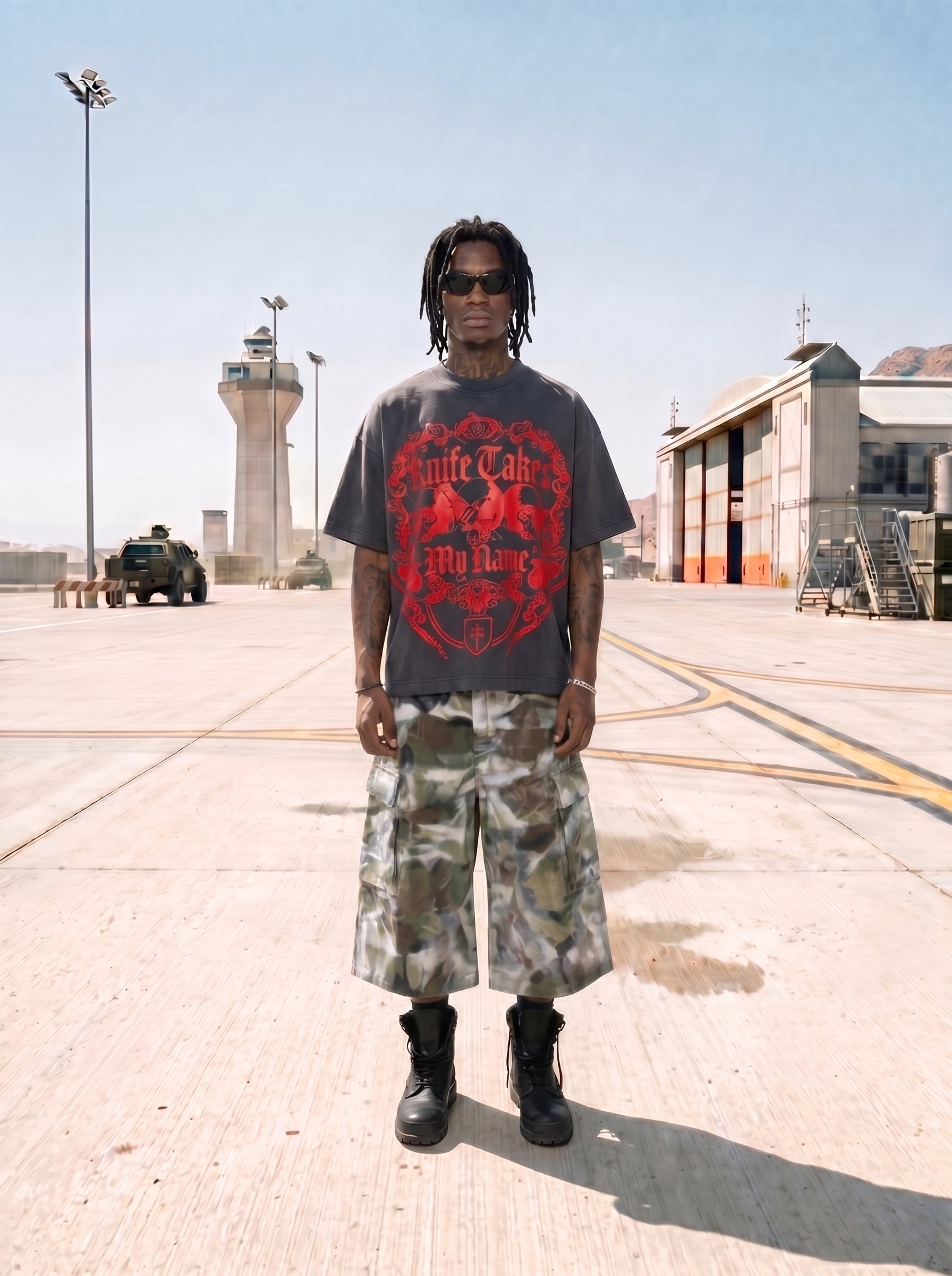 KNIFE TEE GREY