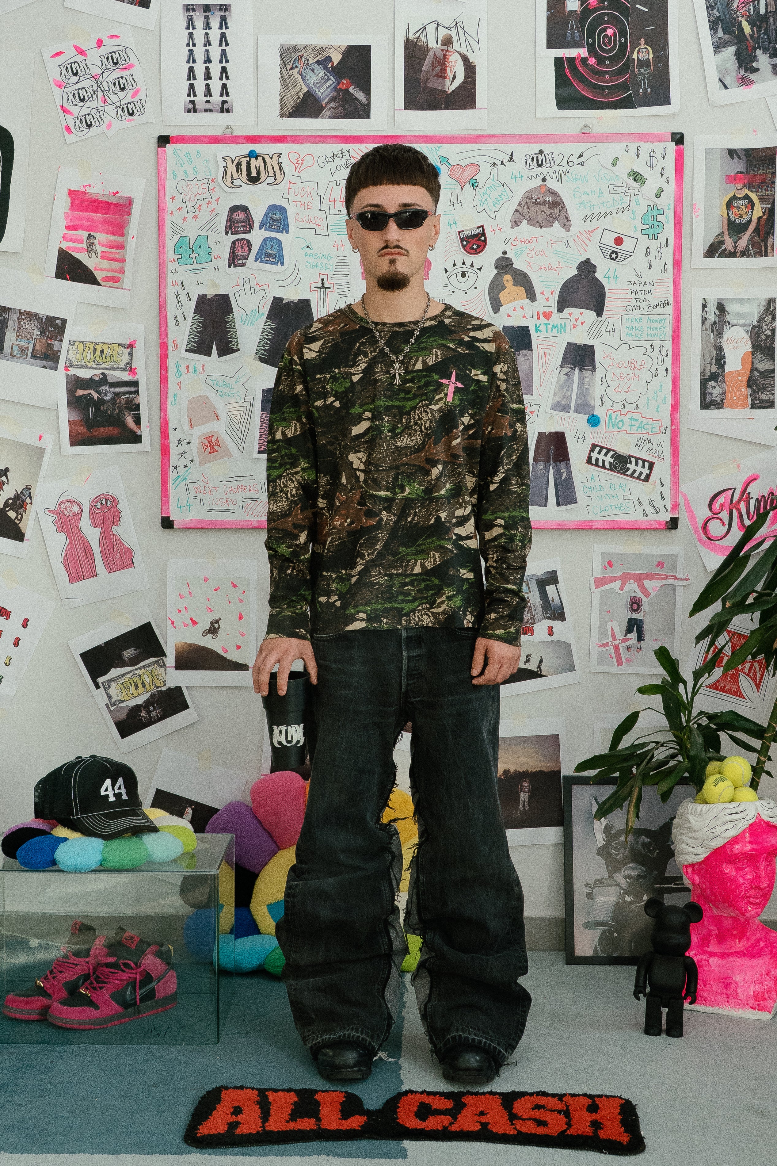 A-KTMN CAMO LONGSLEEVE PINK