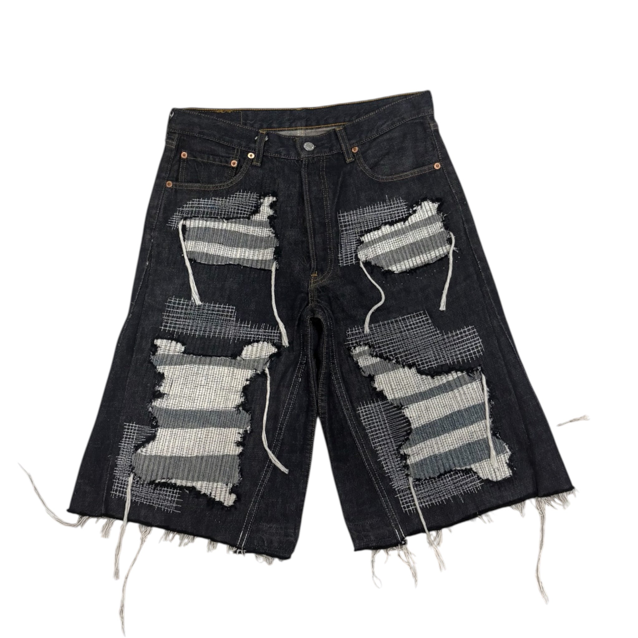 DISTRESSED JORTS 46IT