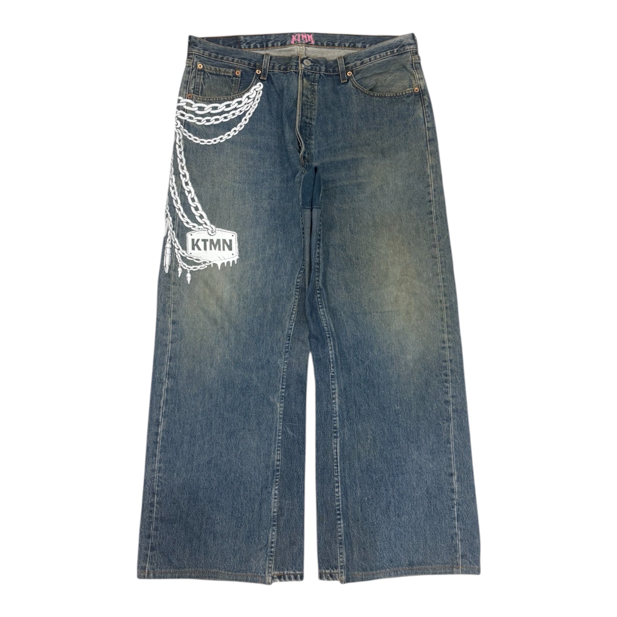 KEYCHAIN DENIM WHITE (52IT)