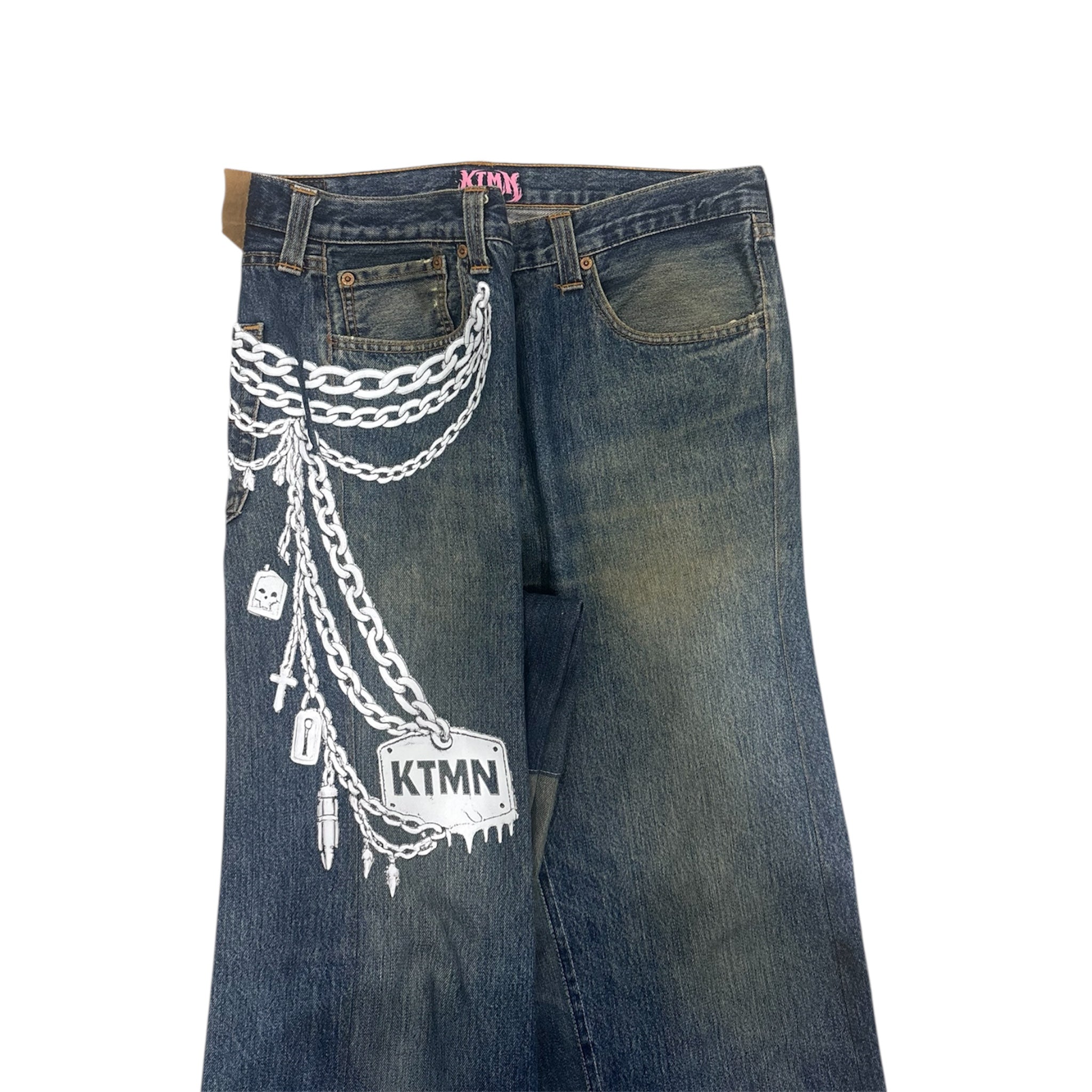 KEYCHAIN DENIM WHITE (50IT)
