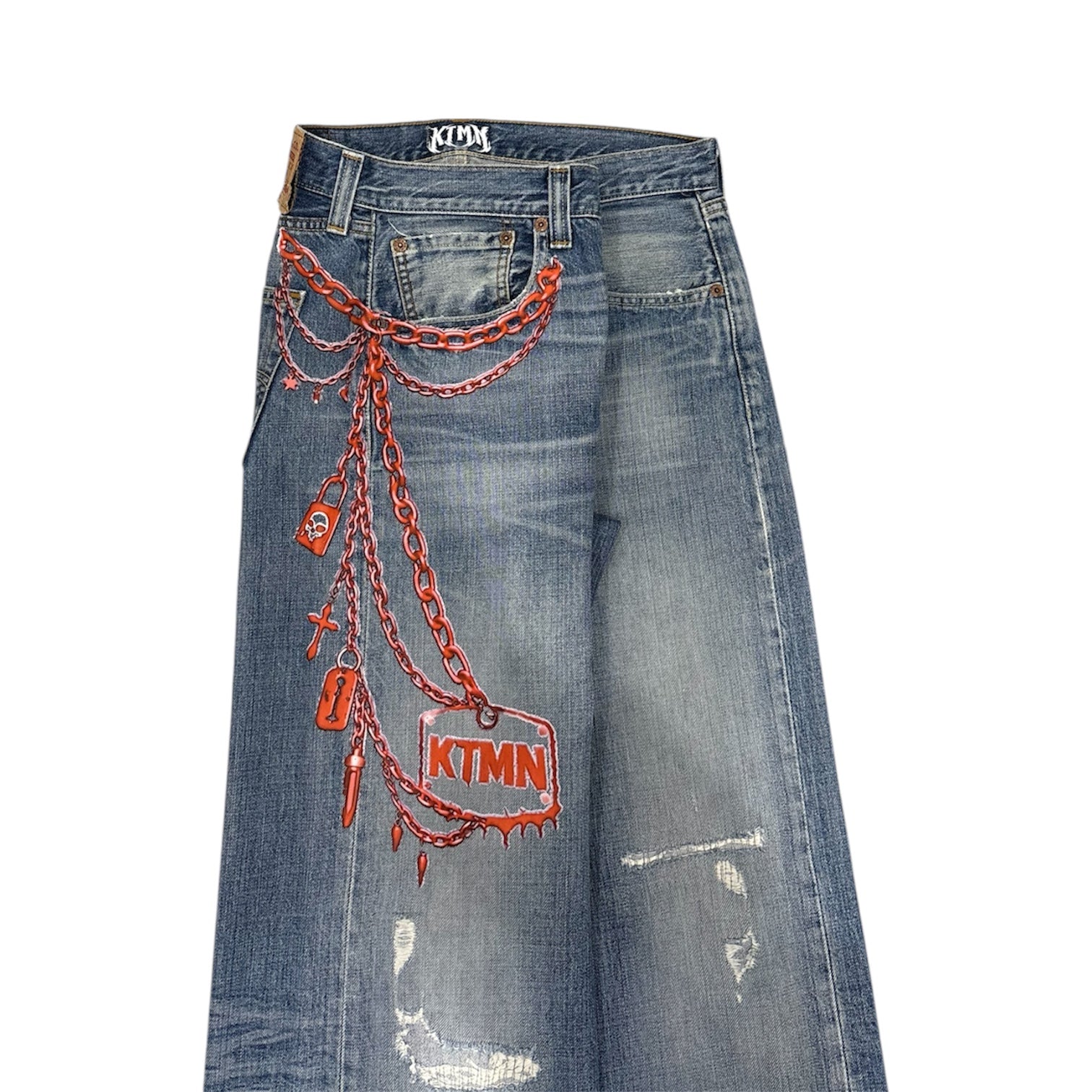 KEYCHAIN DENIM RED (46IT)