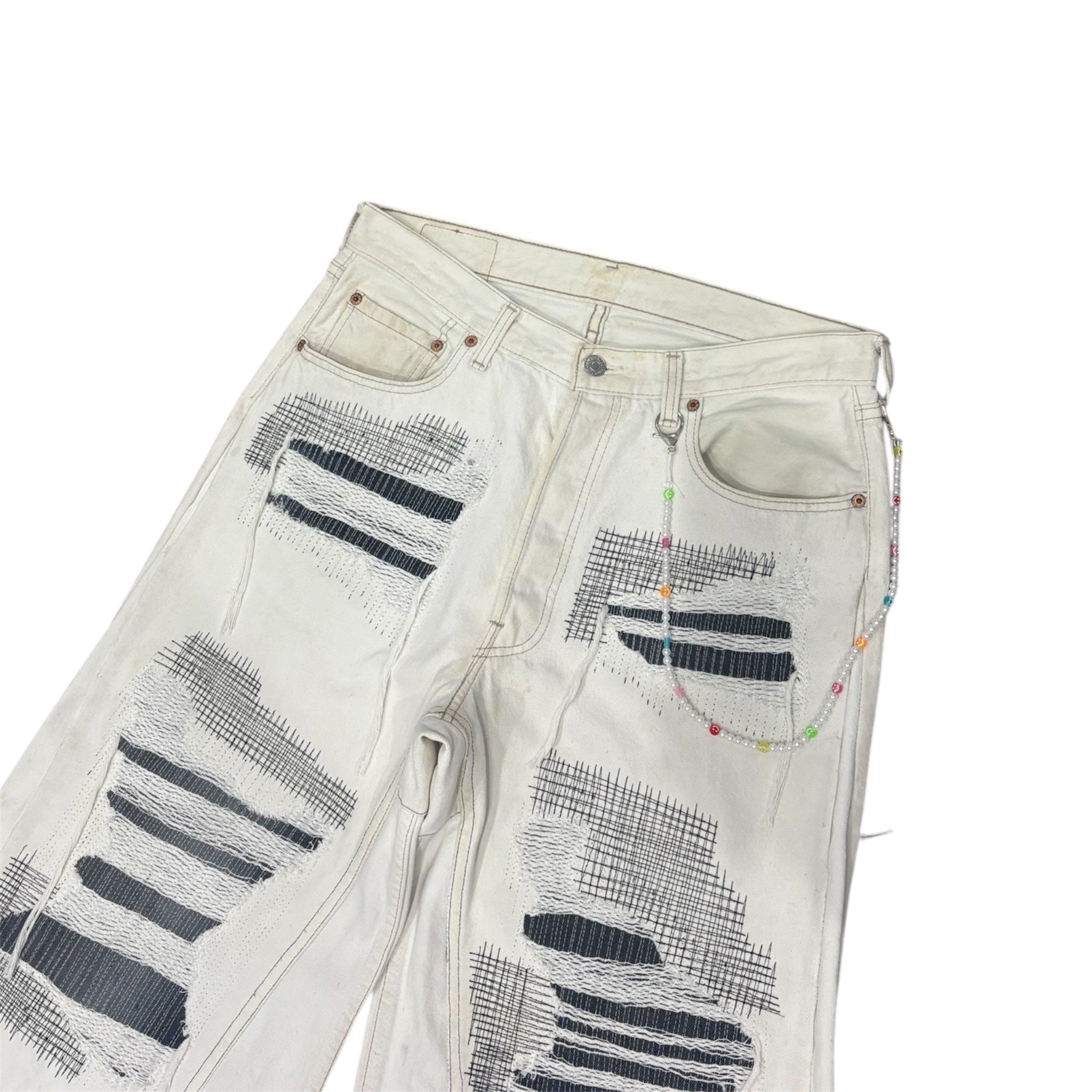 DISTRESSED JORTS 48IT