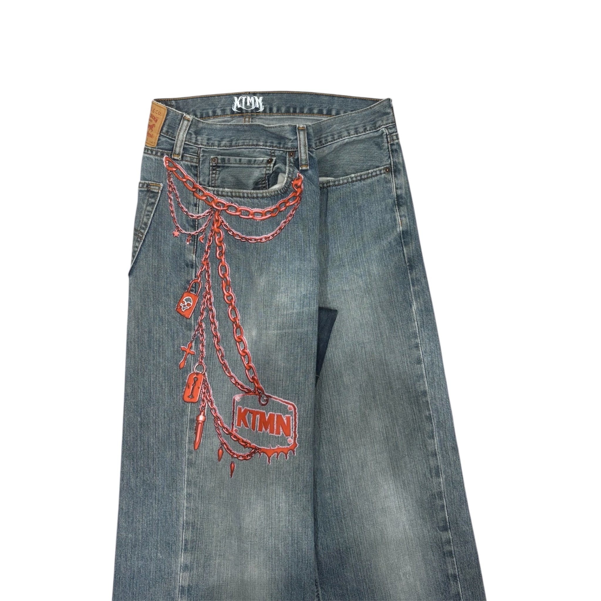 KEYCHAIN DENIM RED (50IT)