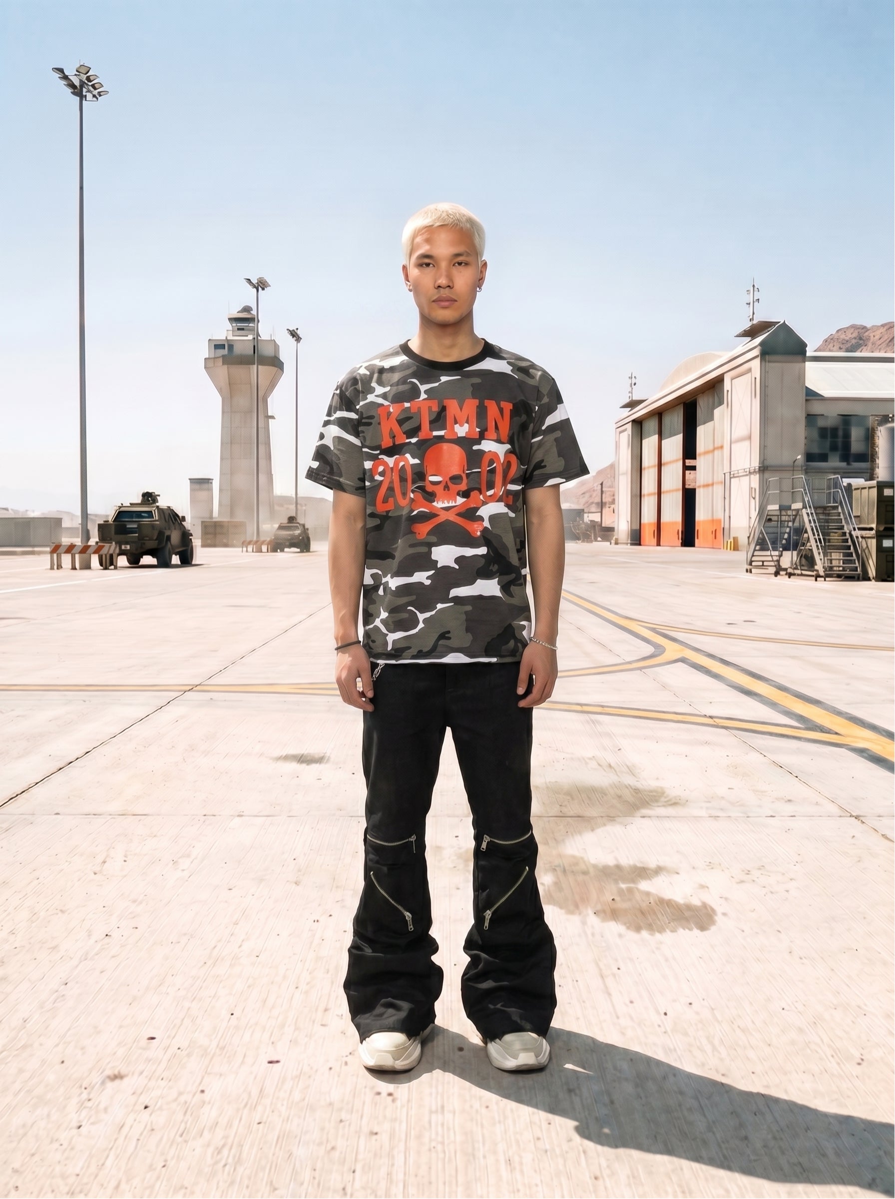 SKULL TEE RED