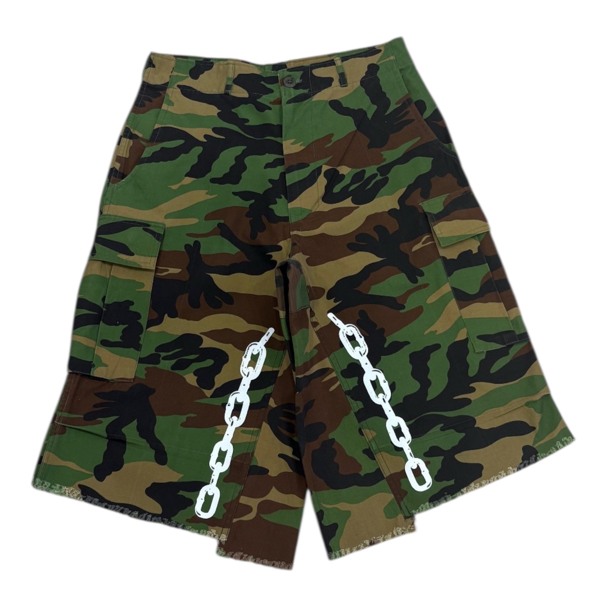 CHAIN CAMO JORTS